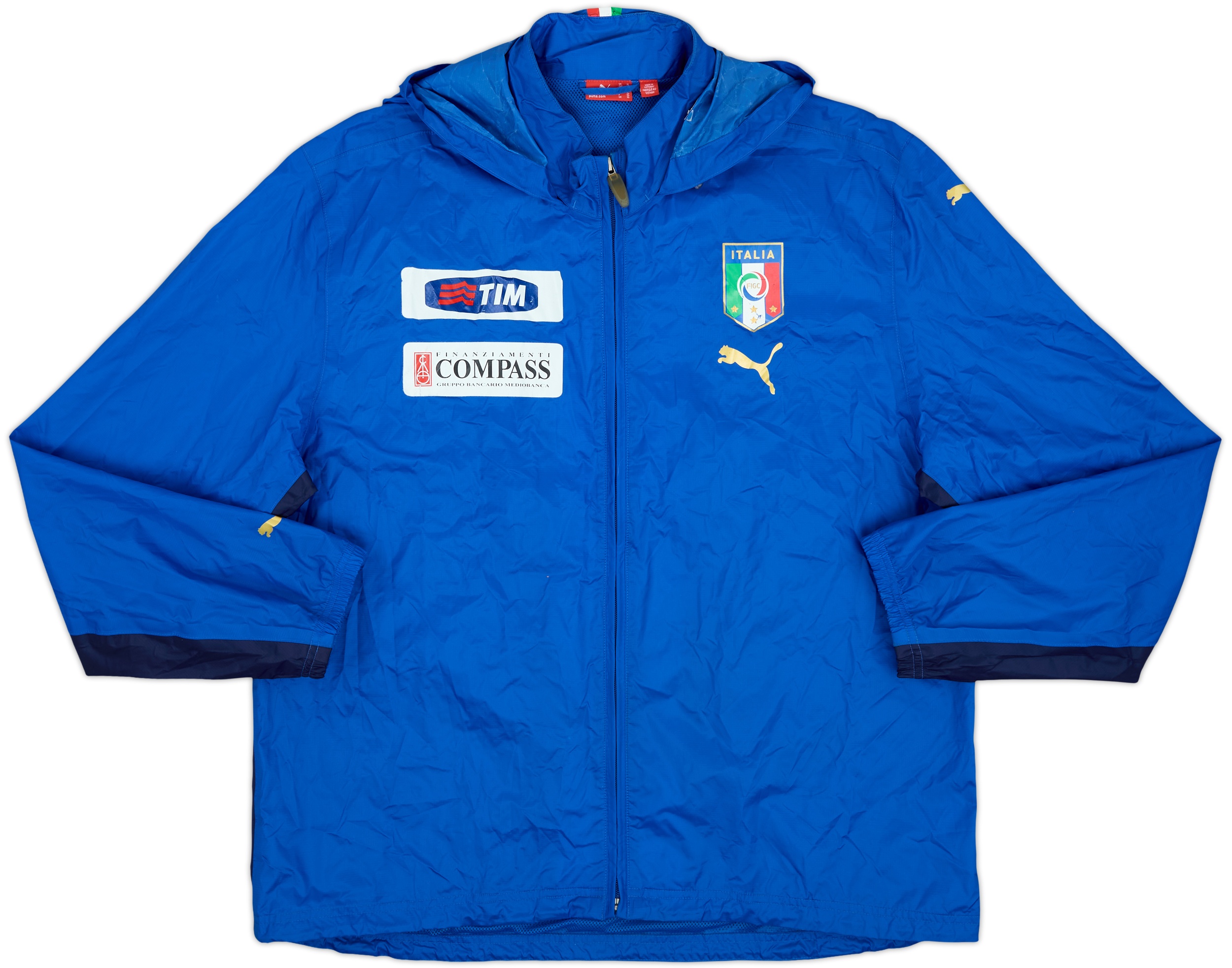 2006-08 Italy Player Issue Puma Hooded Rain Jacket - 6/10 - (XL)