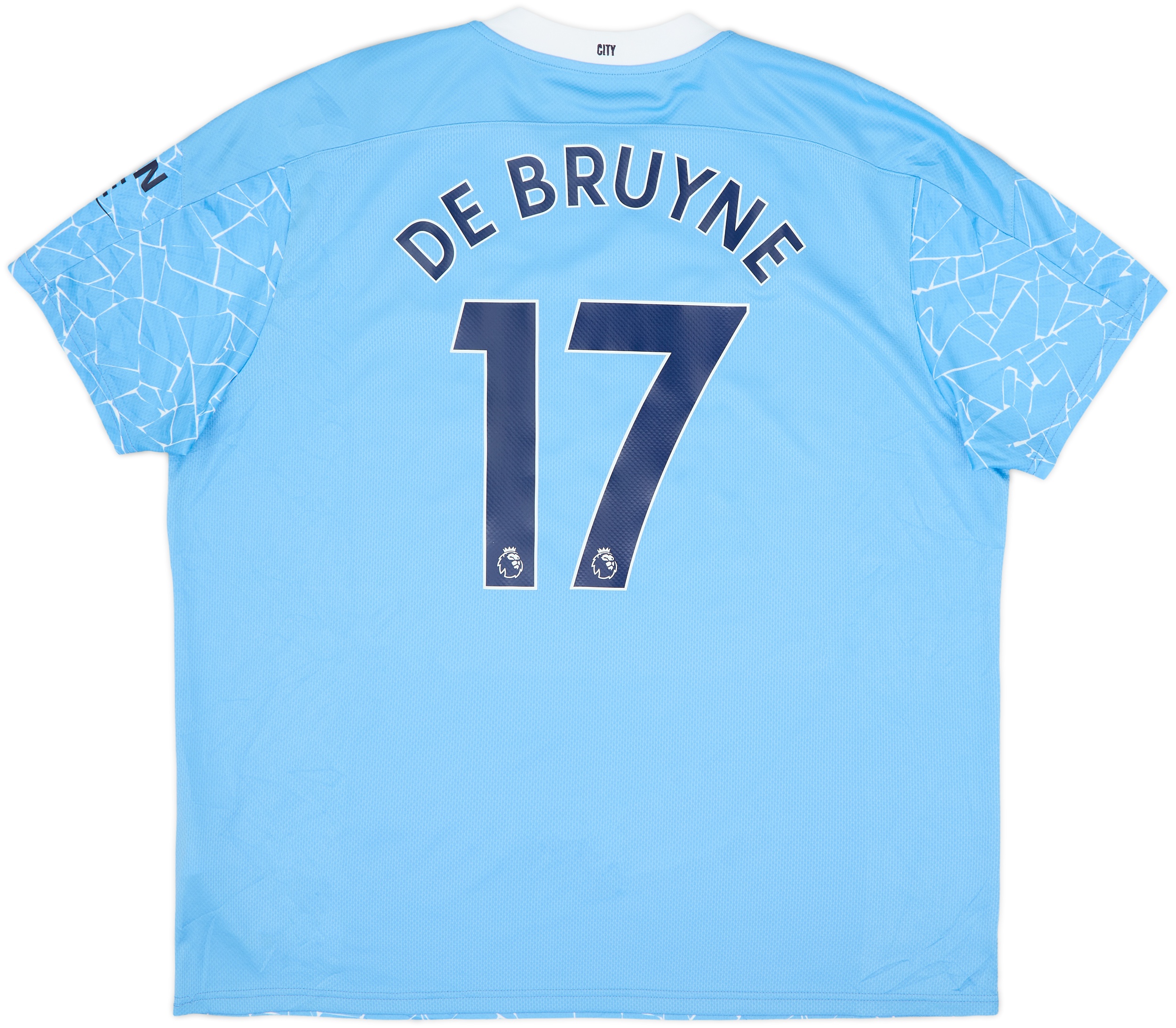 2020-21 Manchester City Home Shirt De Bruyne #17 - 9/10 - (3XL)