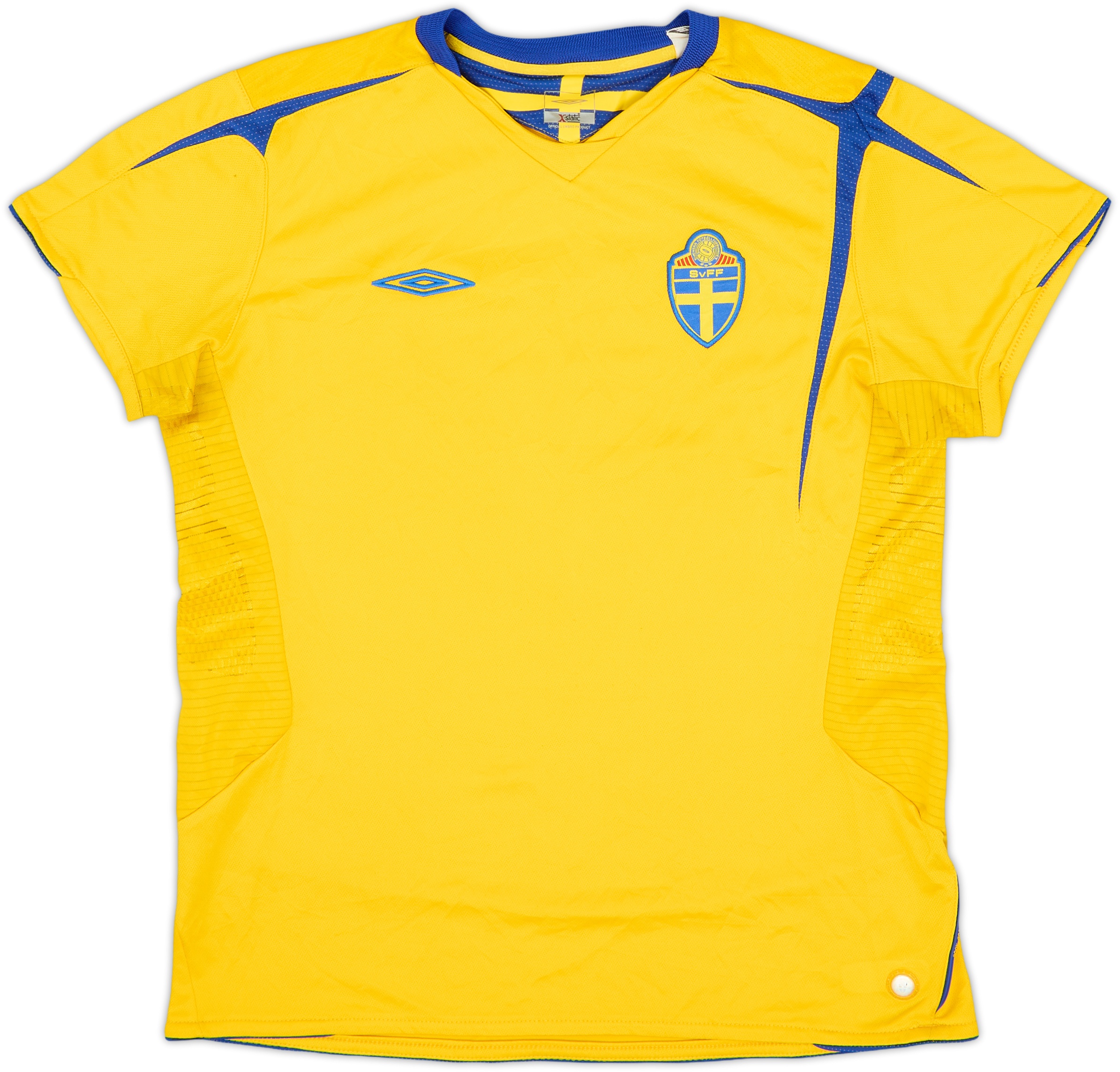 Maillot Extérieur Suède 2006-2008 Umbro - Taille S, Bleu Et Jaune, Excellent état