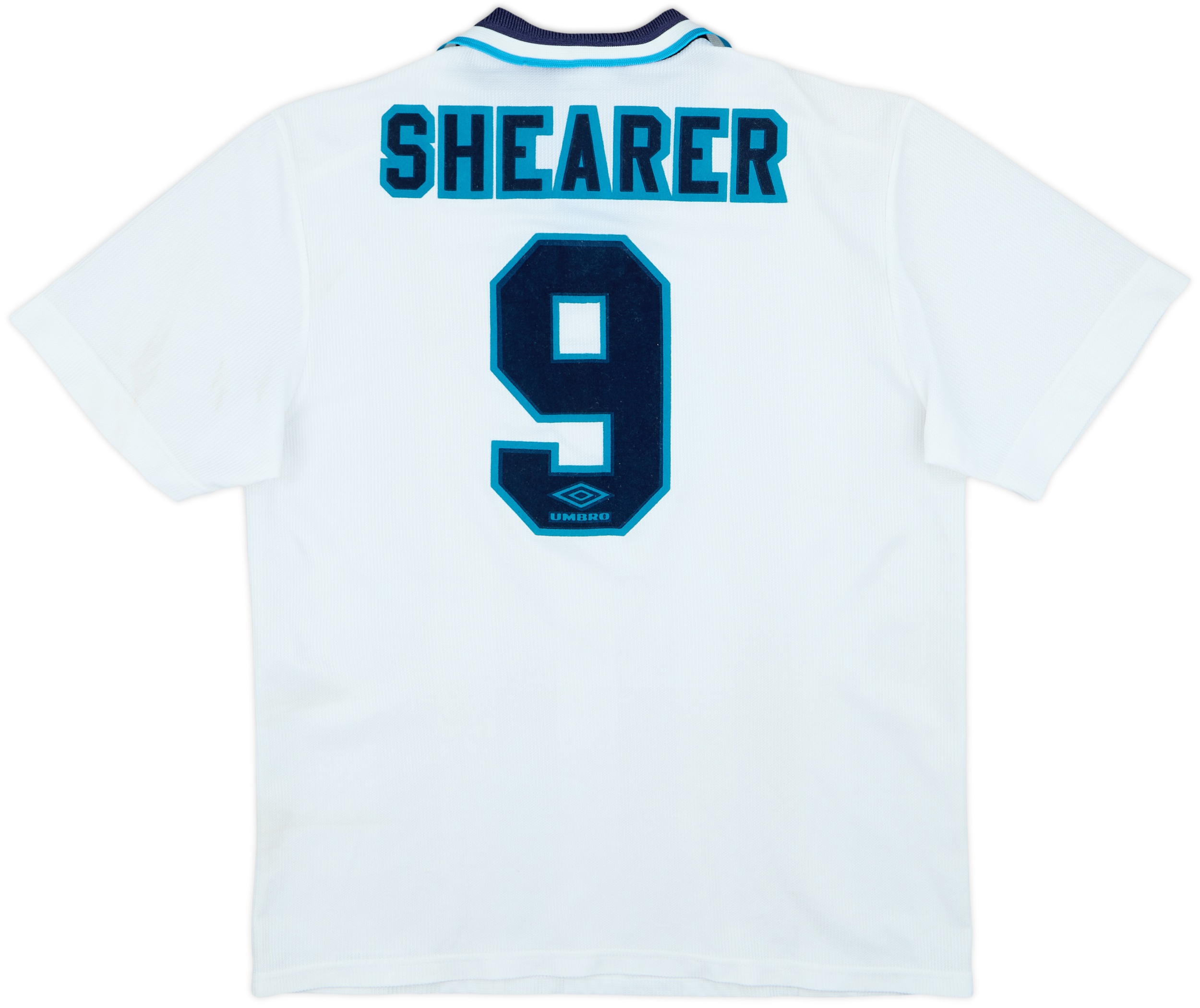 ウェア England Umbro Jersey SHEARER 9 1995-97 England Home Shirt Shearer #9 - 6/10 - (L)