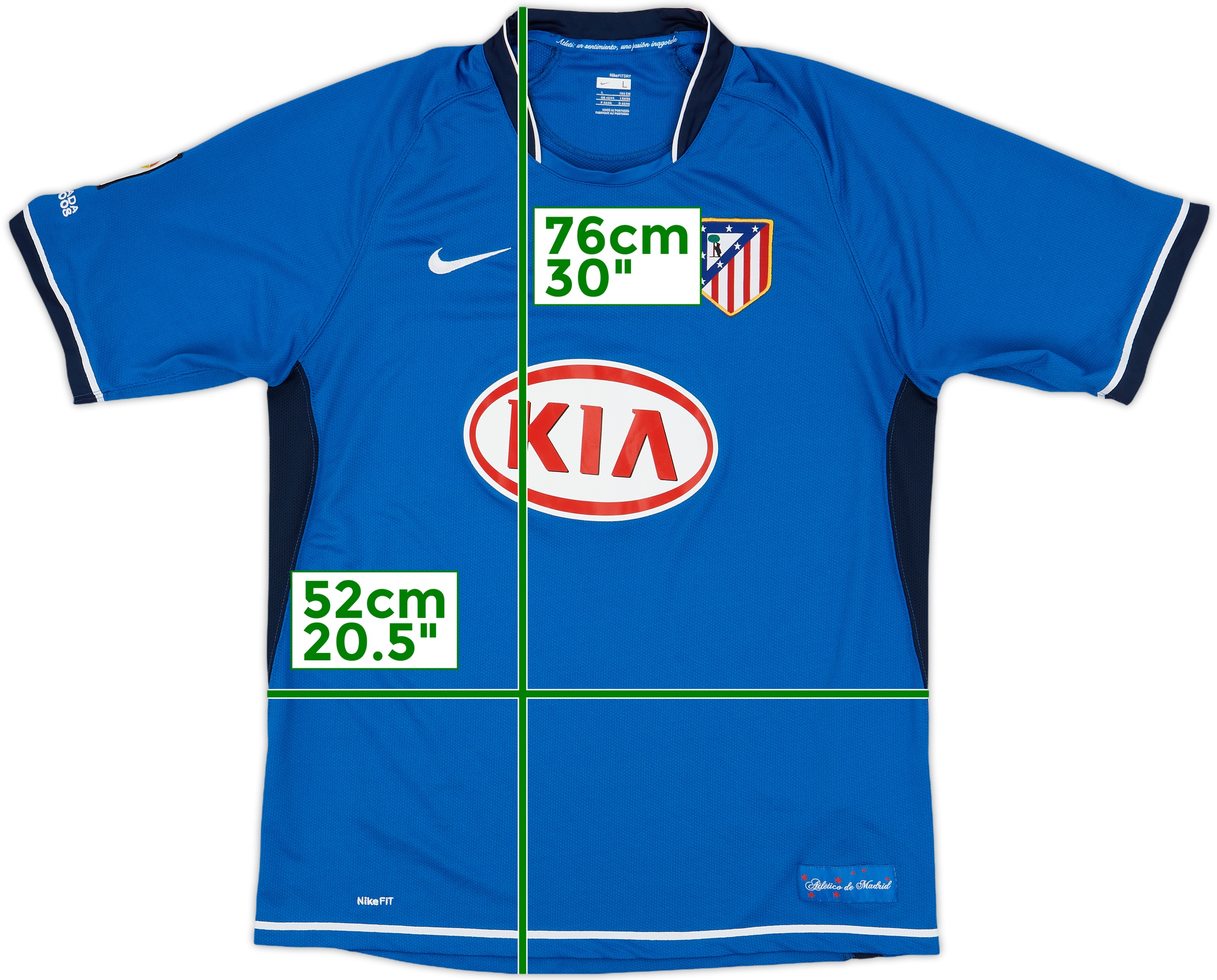 2007-08 Atletico Madrid Away Shirt - 9/10 - (L)
