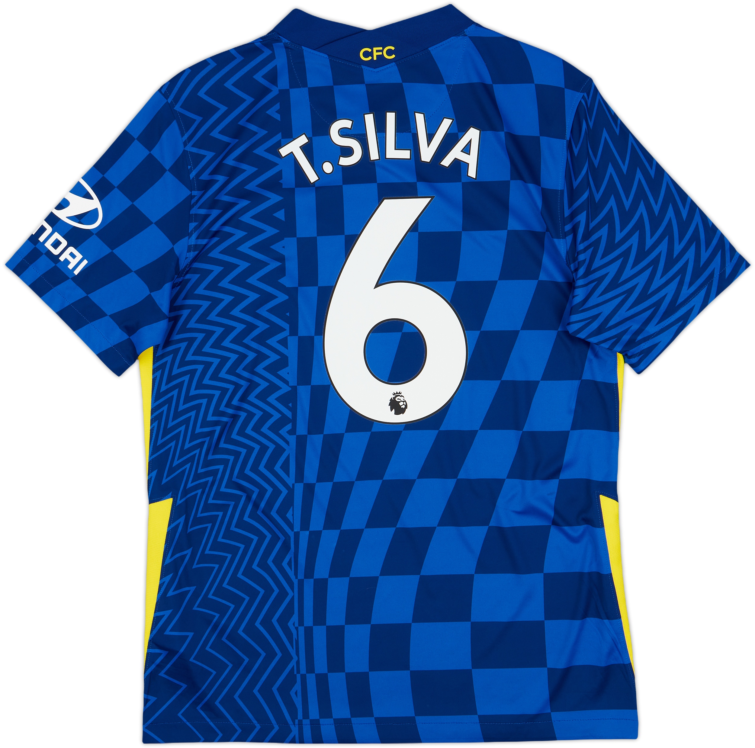 Nike Chelsea Thiago Silva Home Jersey w/ Champions League +