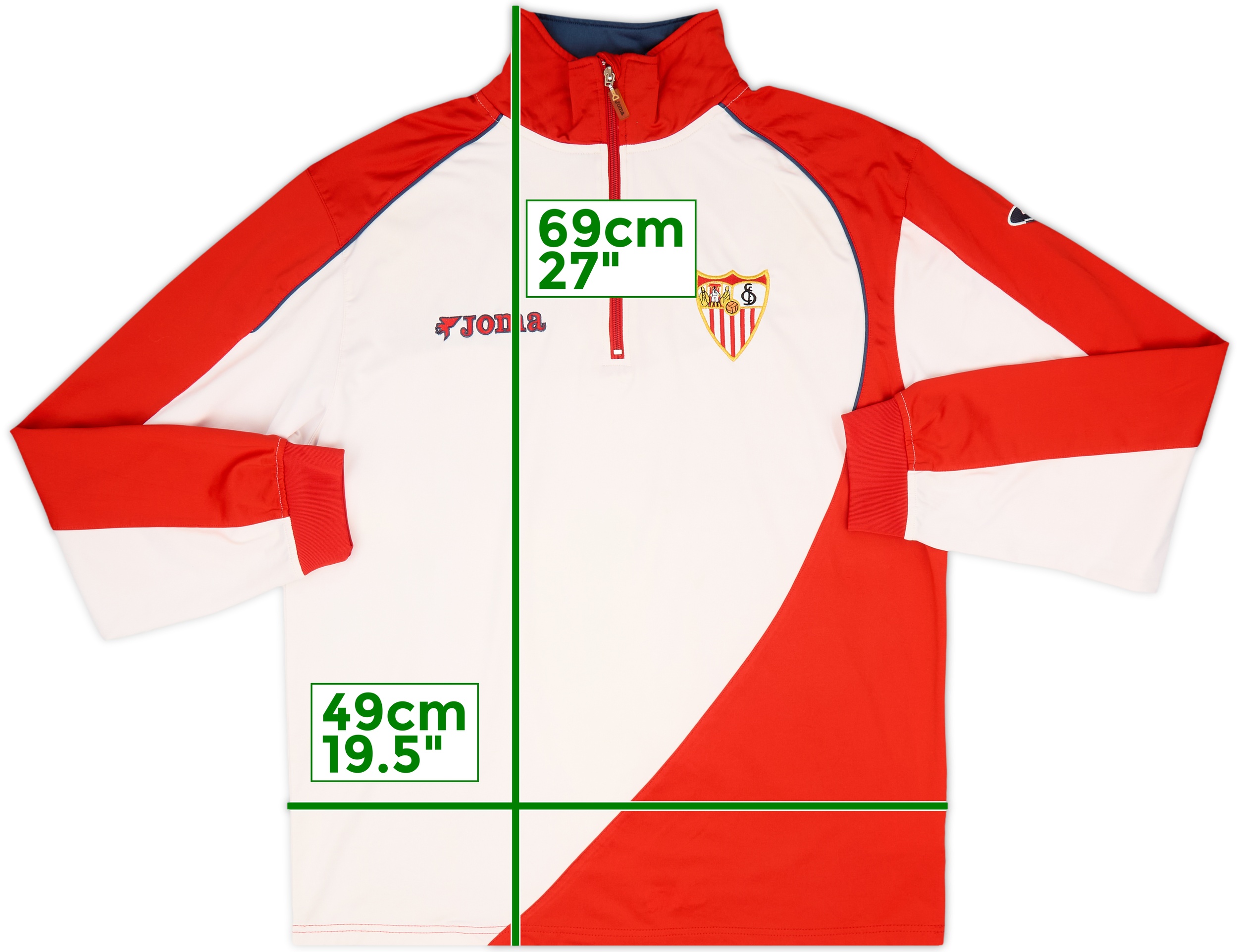 2005-06 Sevilla Joma 1/4 Zip Drill Top - 5/10 - (L)