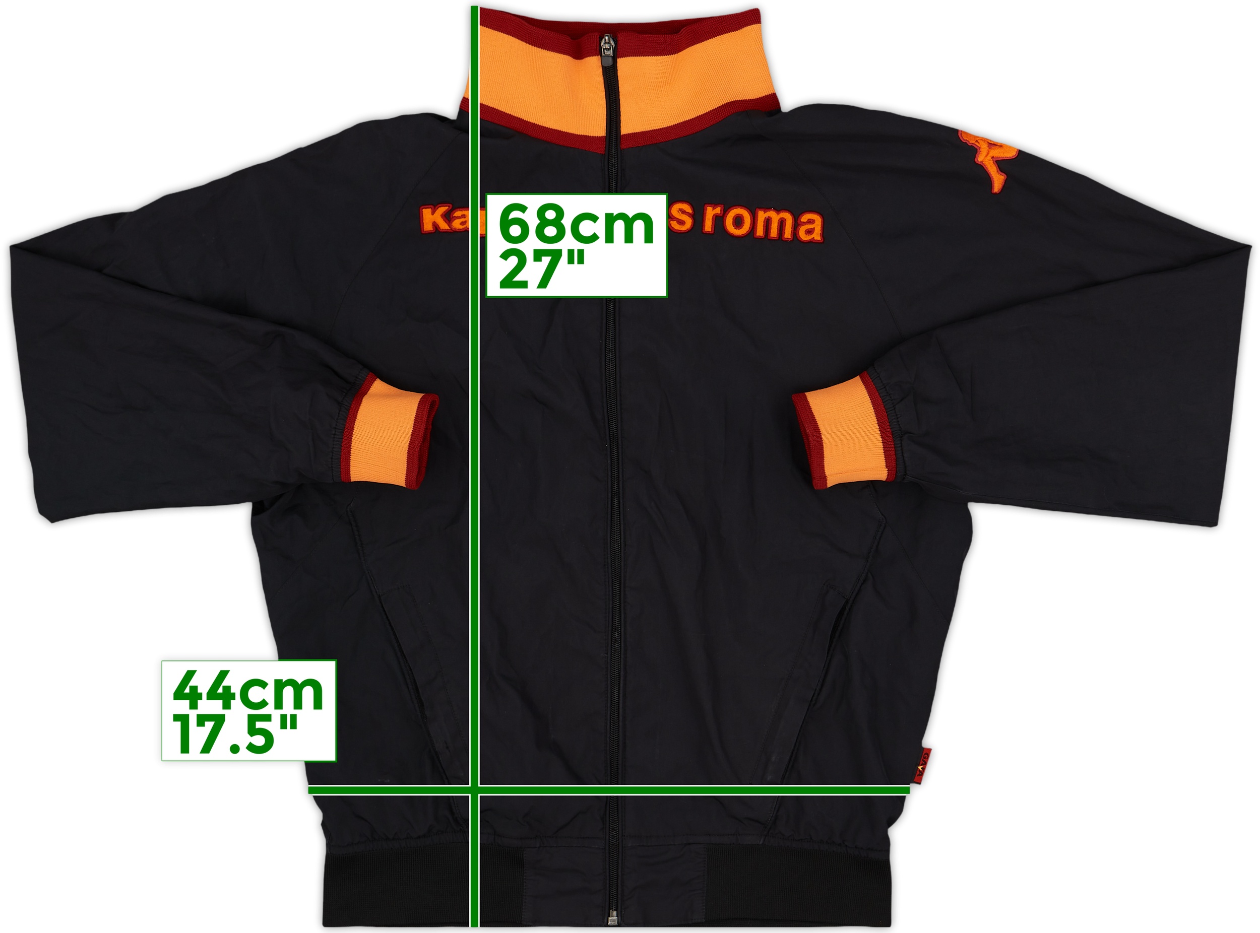 2008-09 Roma Kappa Track Jacket - 7/10 - (S)