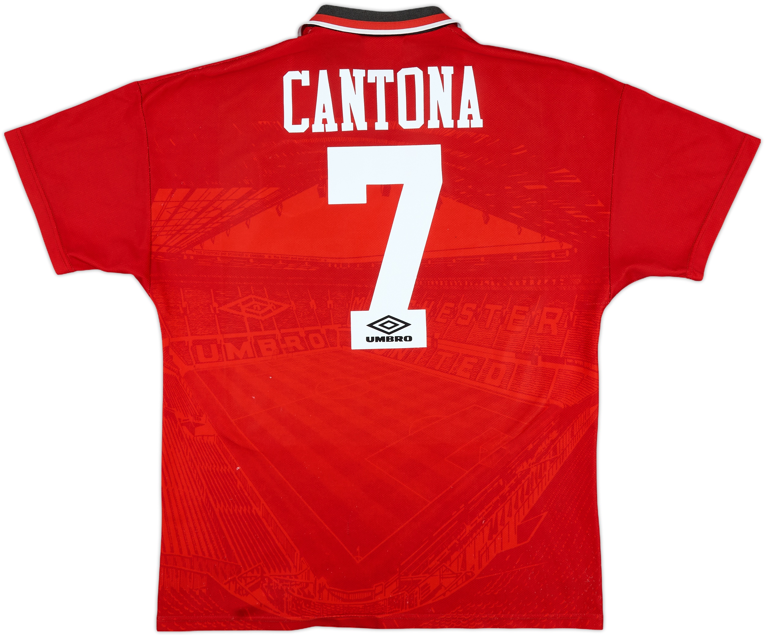 Vintage Cantona Manchester United Umbro Soccer Jersey Kit 94