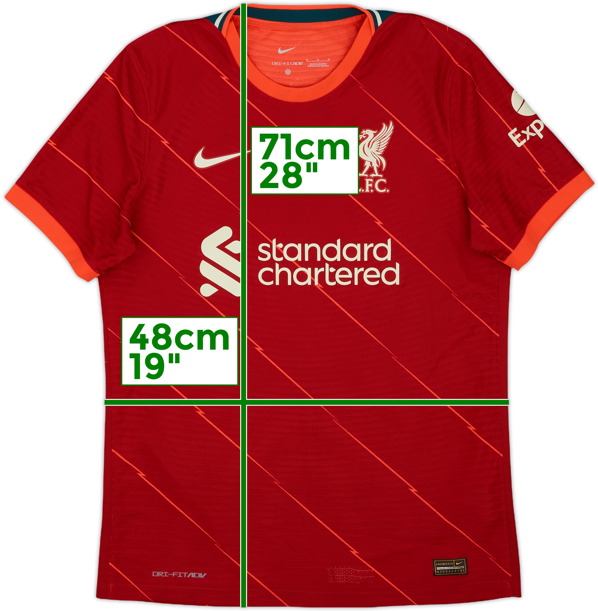 21-22 リバプール M.SALAH シャツ 11番 2021/22 Liverpool Home Jersey #11 Mohamed Salah Small Nike