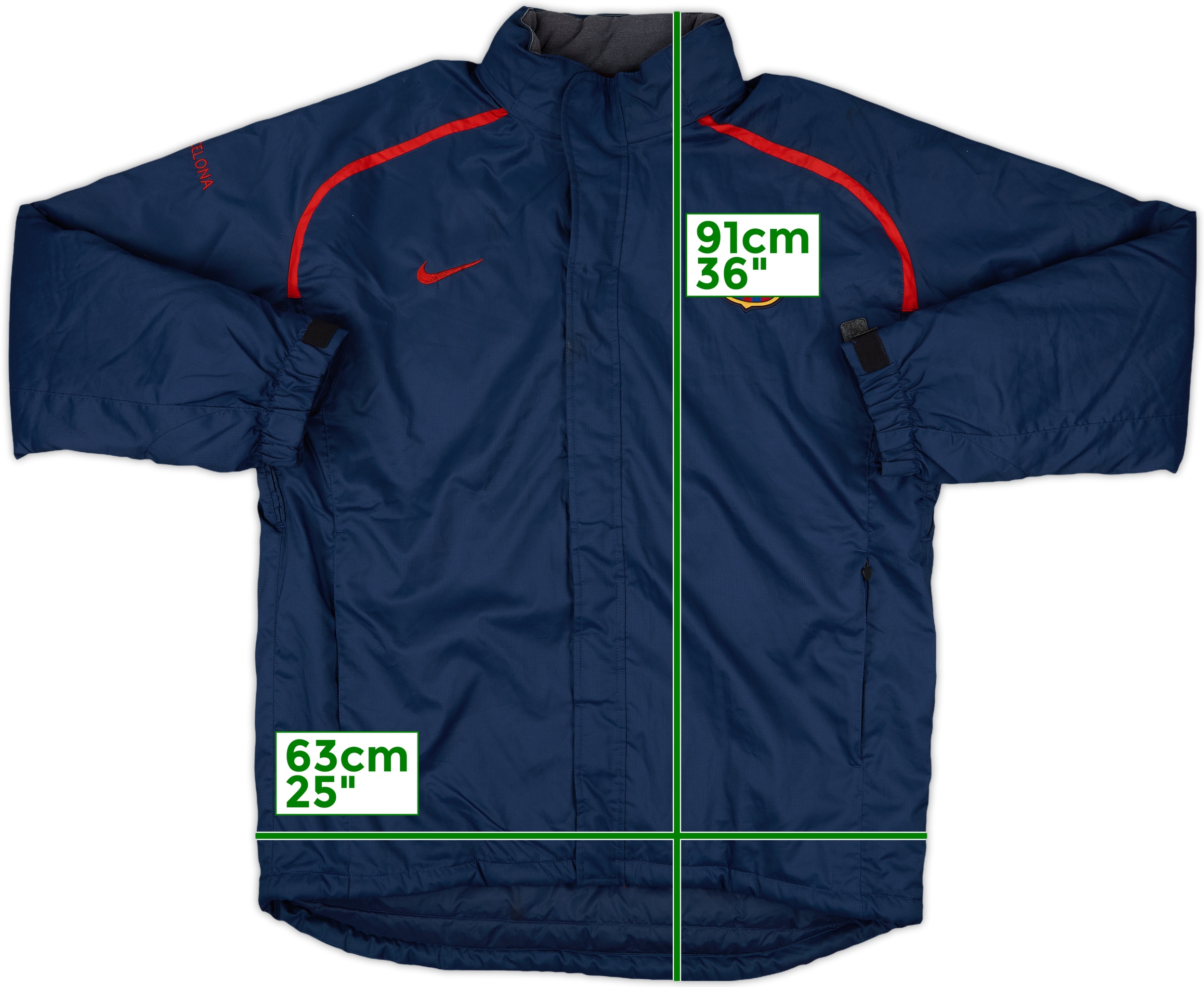 2004-05 Barcelona Nike Padded Bench Coat - 8/10 - (L)