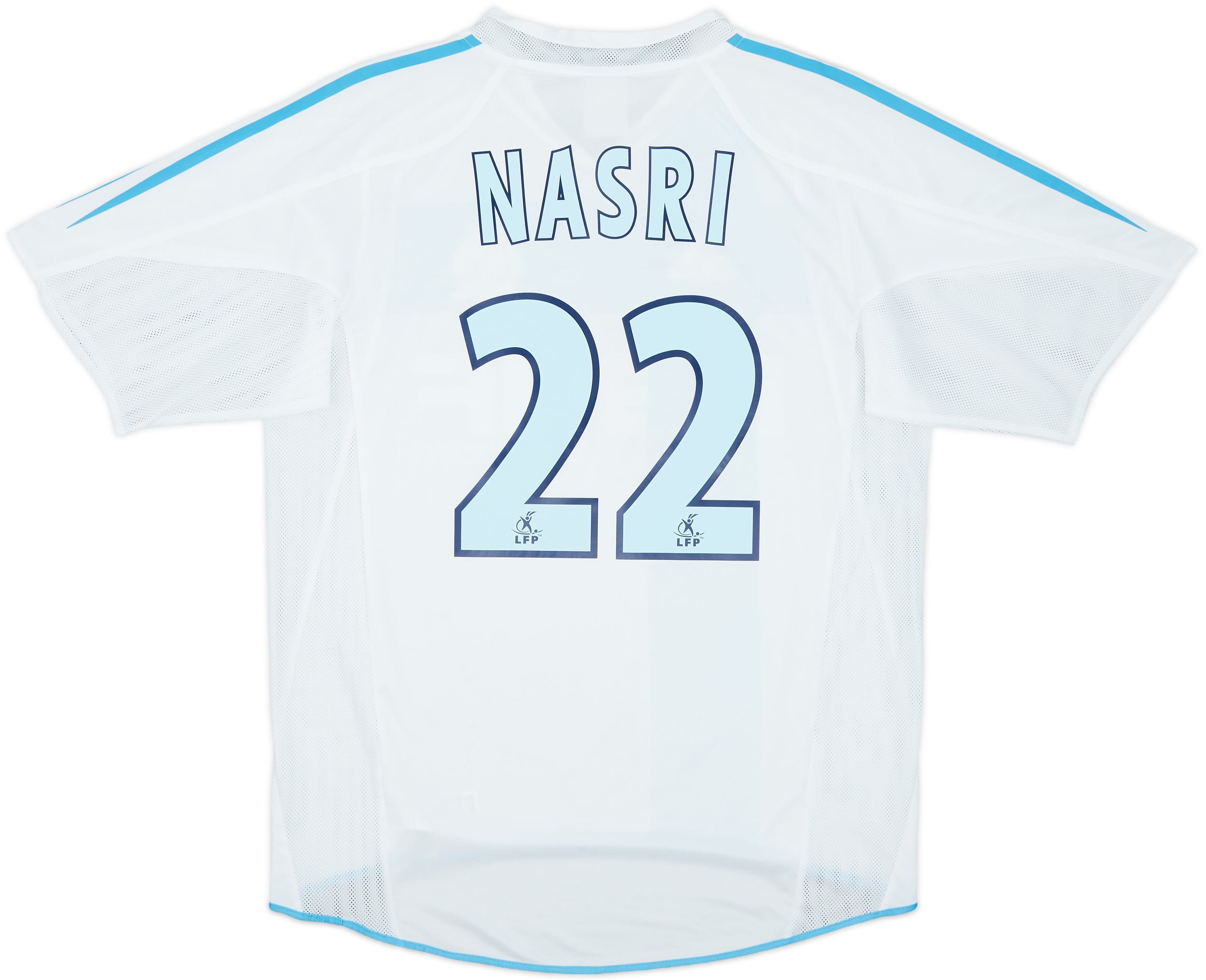 Maillot OM Olympique De Marseille 2007 - Nasri #22 - Adidas Blanc Vintage - Taille XL