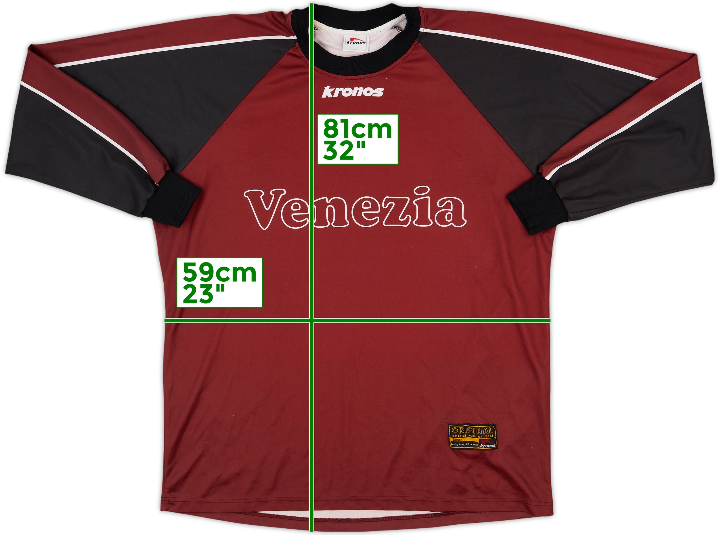 A.C. Venezia シャツ Kronos emmezetta 1999-00 Venezia Home Shirt - 9/10 - (L)