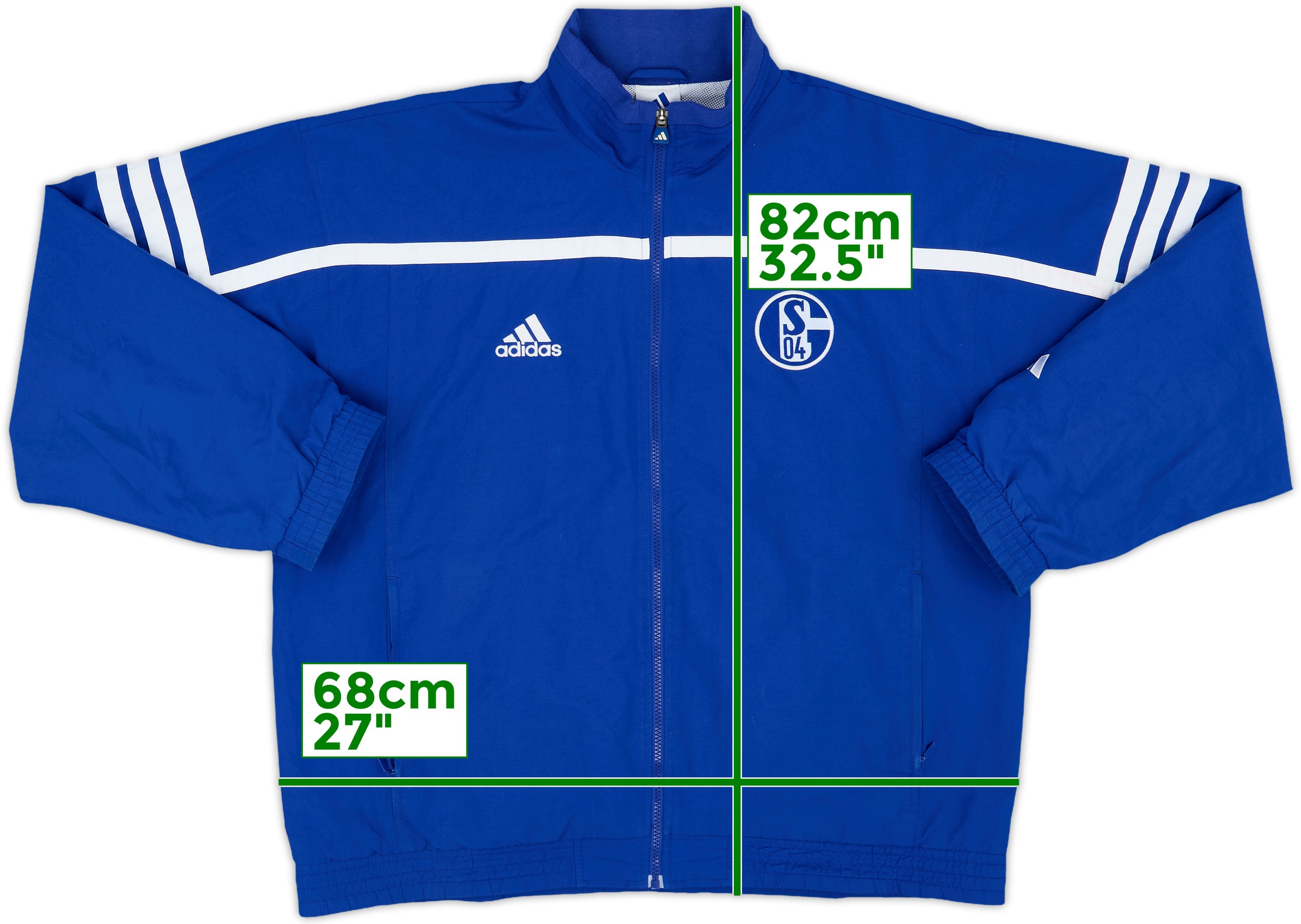 2000-01 Schalke adidas Track Jacket - 10/10 - (L/XL)