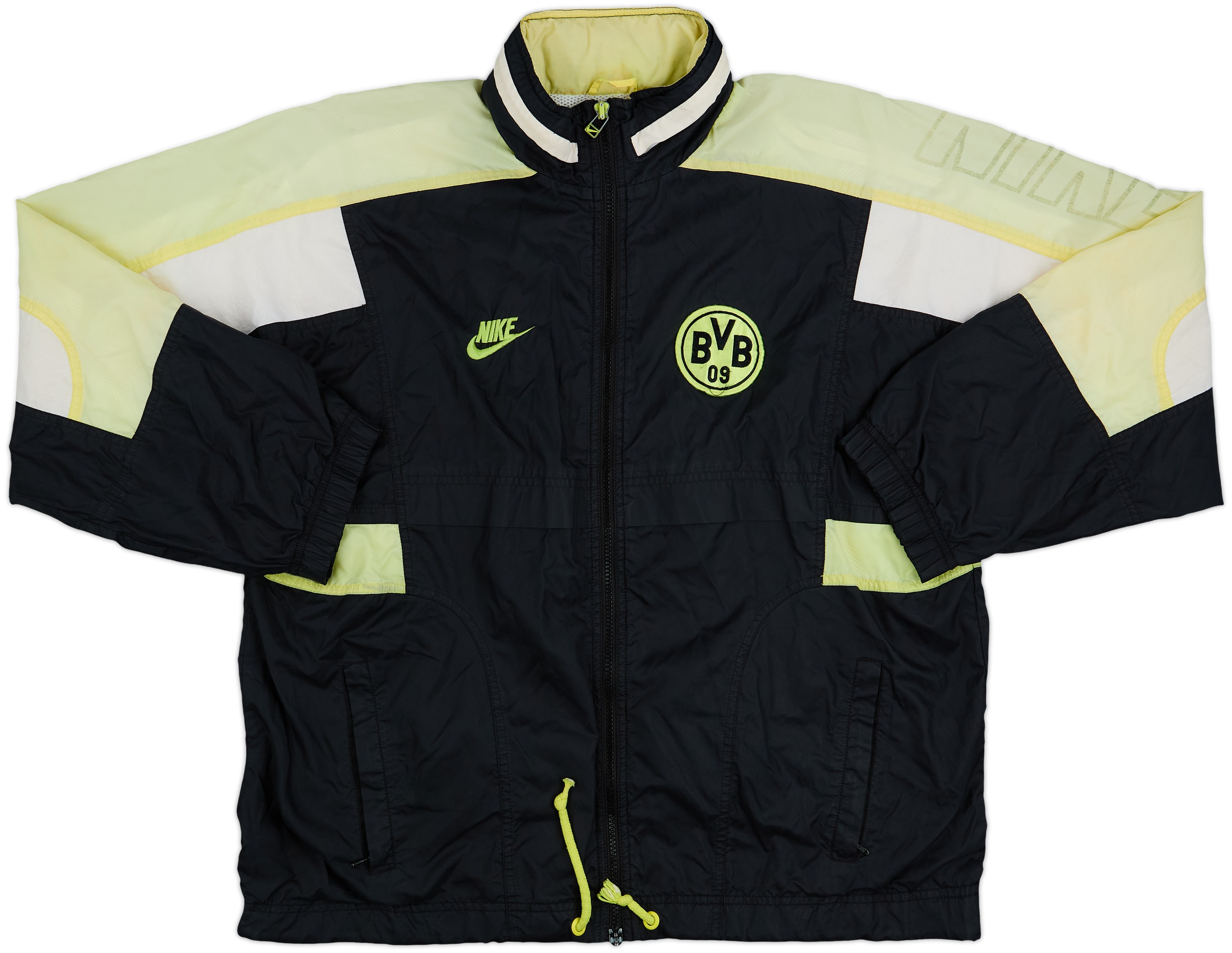 1995-96 Borussia Dortmund Nike Chaqueta impermeable con capucha