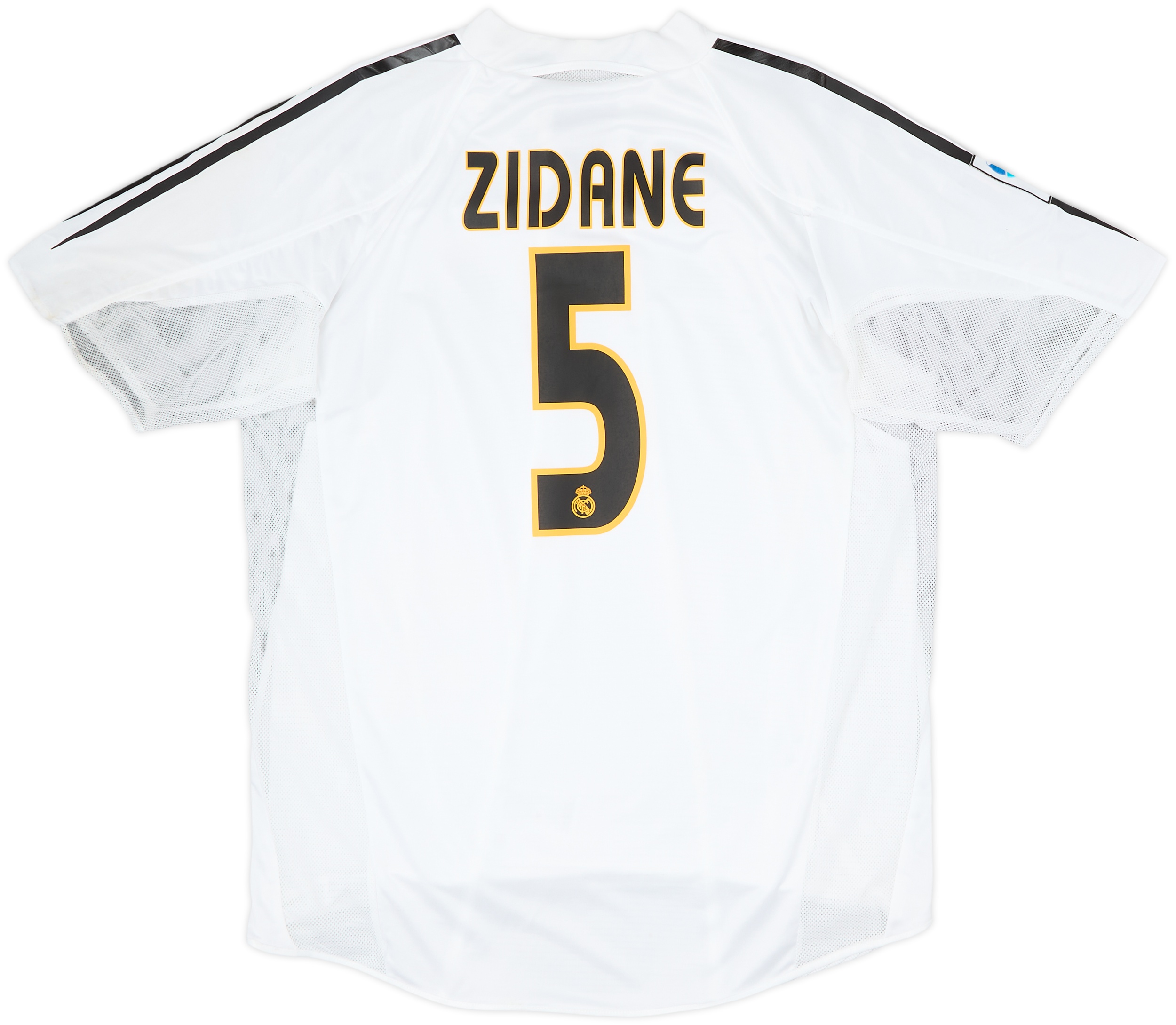  Real Madrid ZIDANE Tシャツ　レアルマドリード 2004-05 Real Madrid Player Issue Home Shirt Zidane #5 - 7/10 - (L)