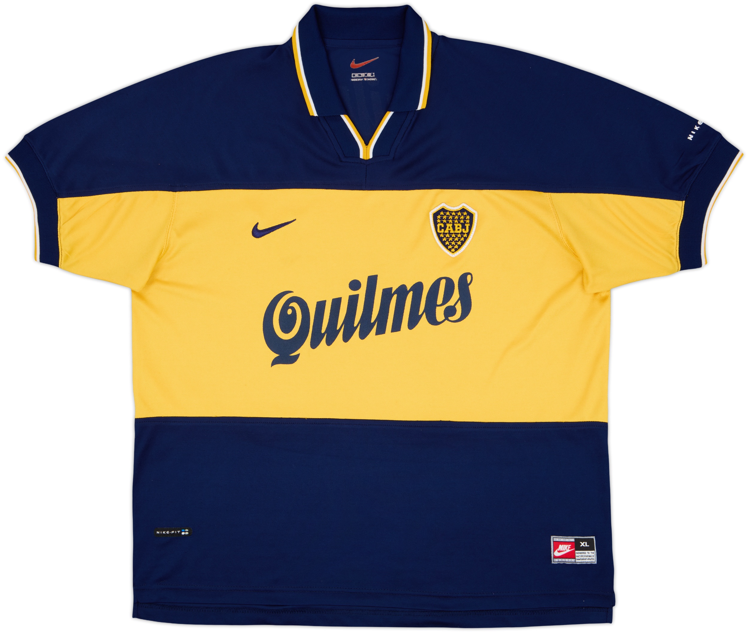 NIKE Boca Juniors オーセンティック1998-99新品パレルモ 1998-00 Boca Juniors Home Shirt - 8/10 - (XL)