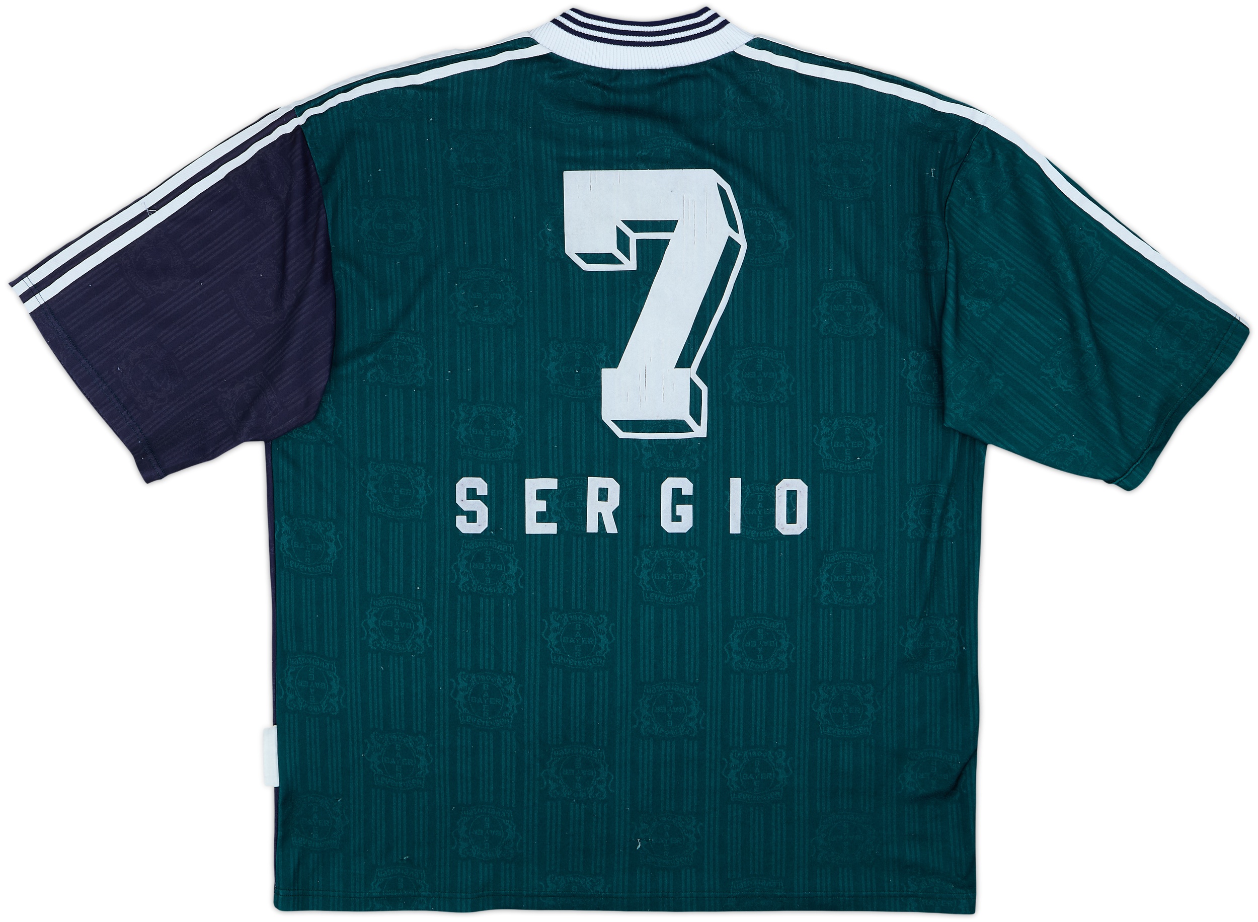 1997-98 Bayer Leverkusen Away Shirt Sergio #7 - 7/10 - (XXL)