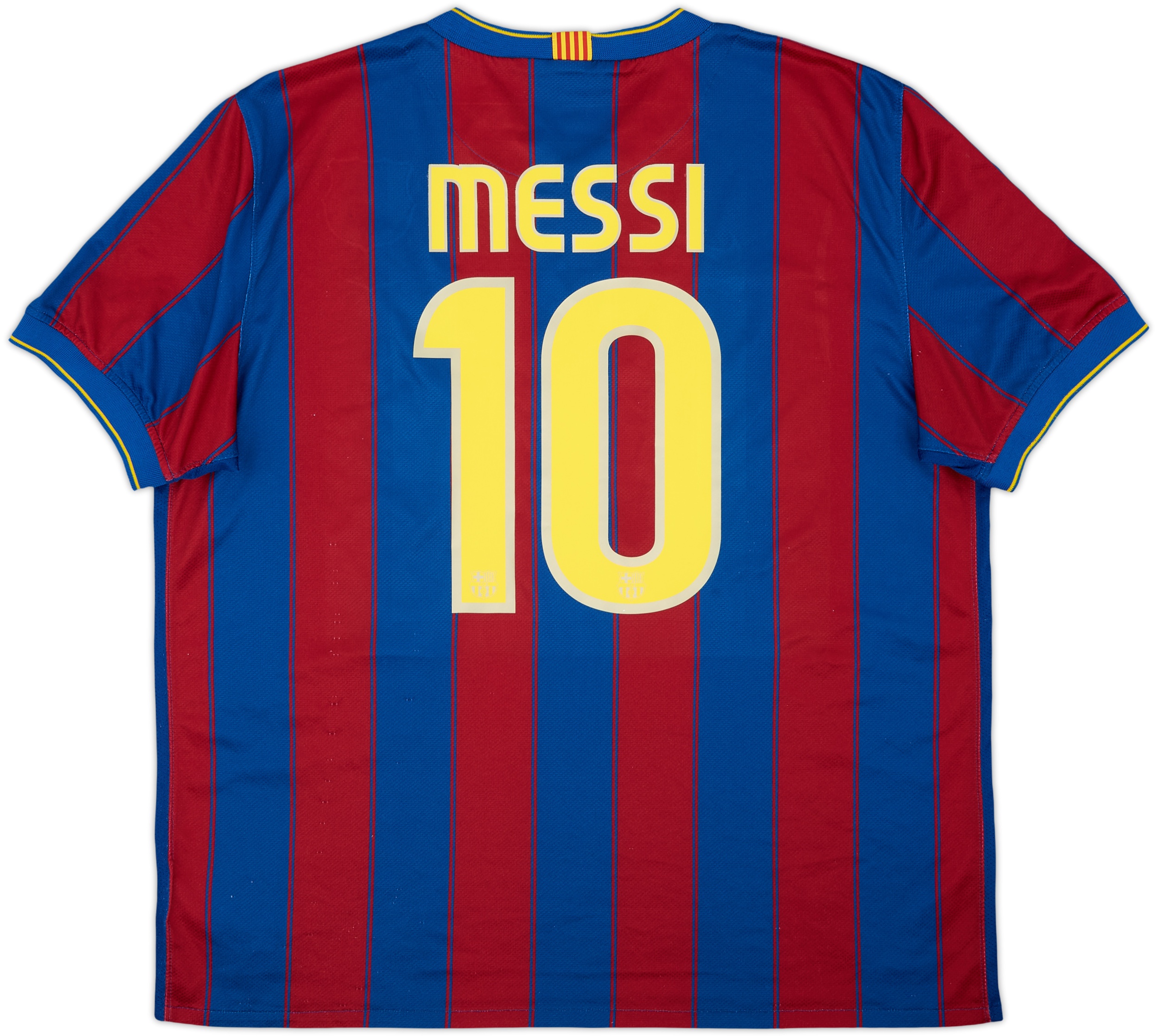 2009-10 Barcelona Home Shirt Messi #10 - 7/10 - (XL)