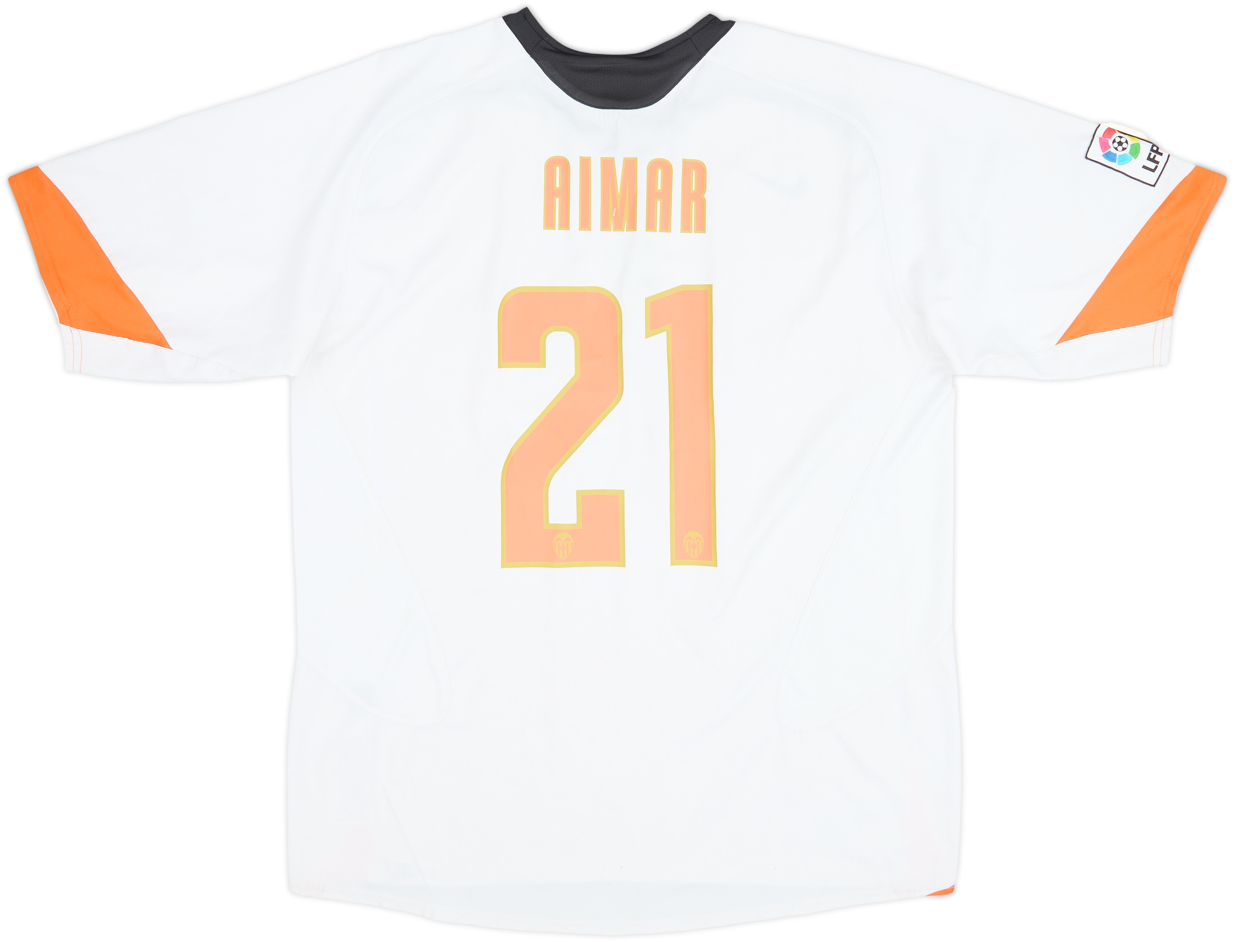 2005-06 Valencia Home Shirt Aimar #21 - 6/10 - (L)