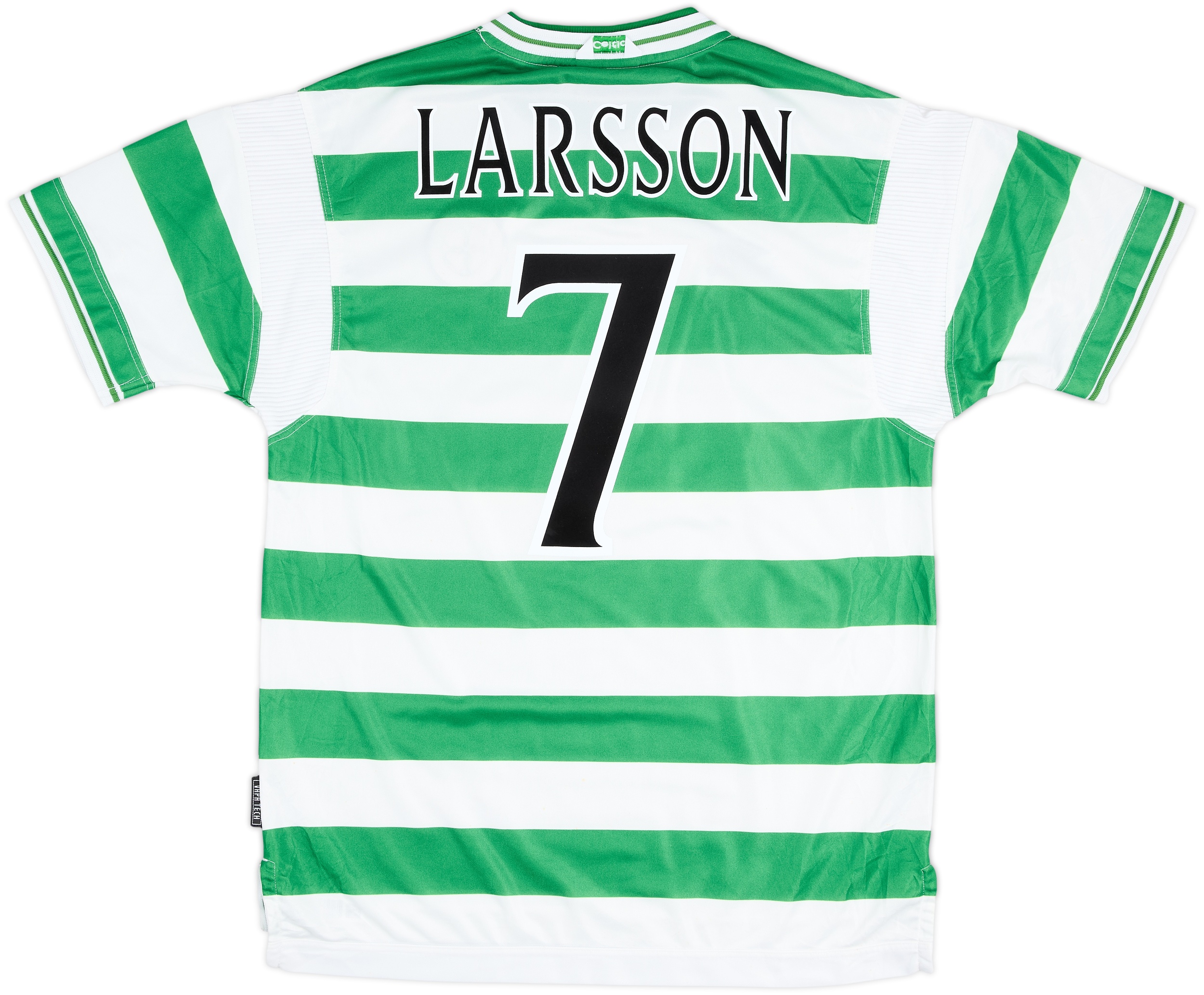 1999-01 Celtic Home Shirt Larsson #7 - 7/10 - (L)