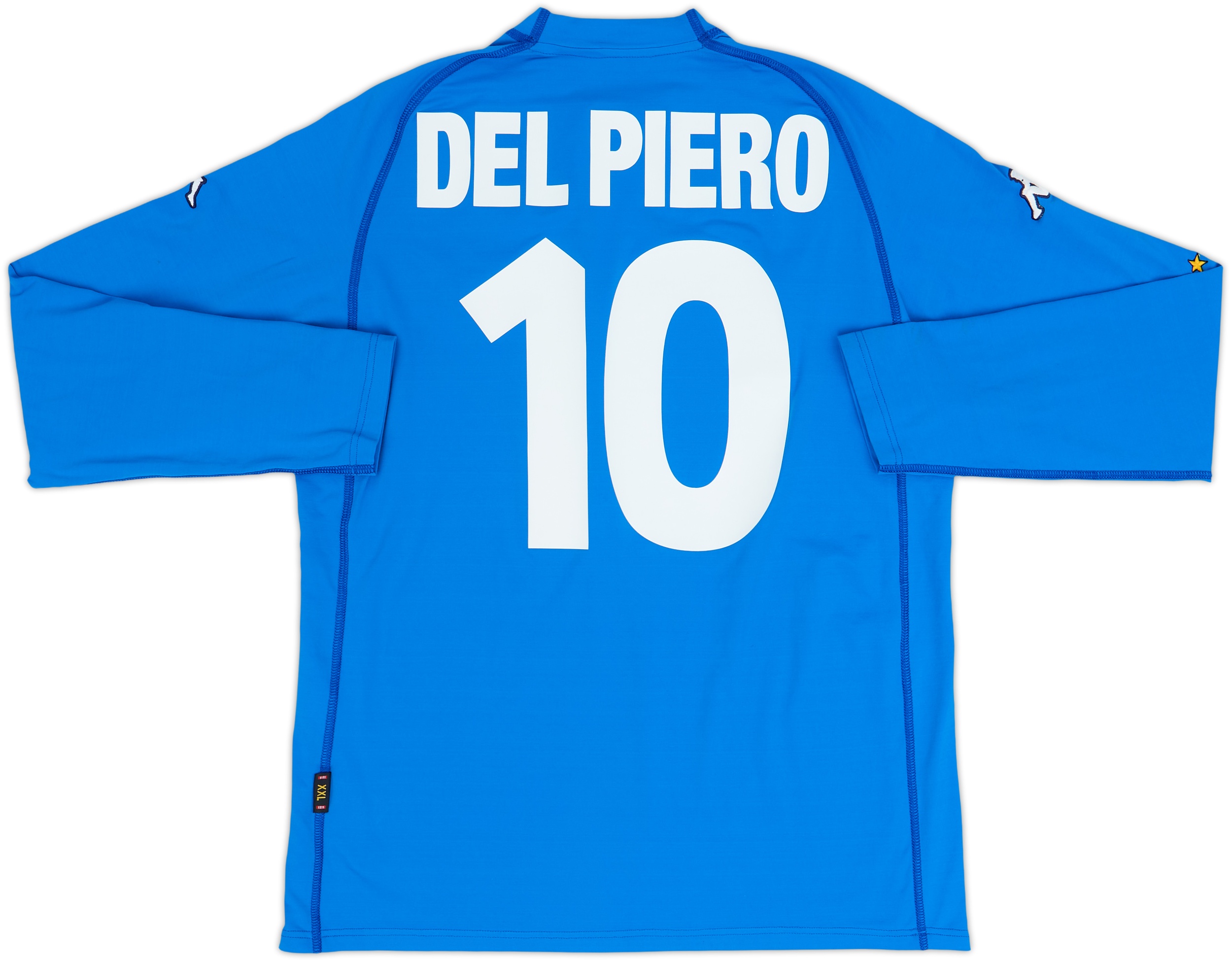DEL PIERO 10 長袖シャツLサイズ 2000-01 Italy Home L/S Shirt Del Piero #10 - 10/10 - (XXL)
