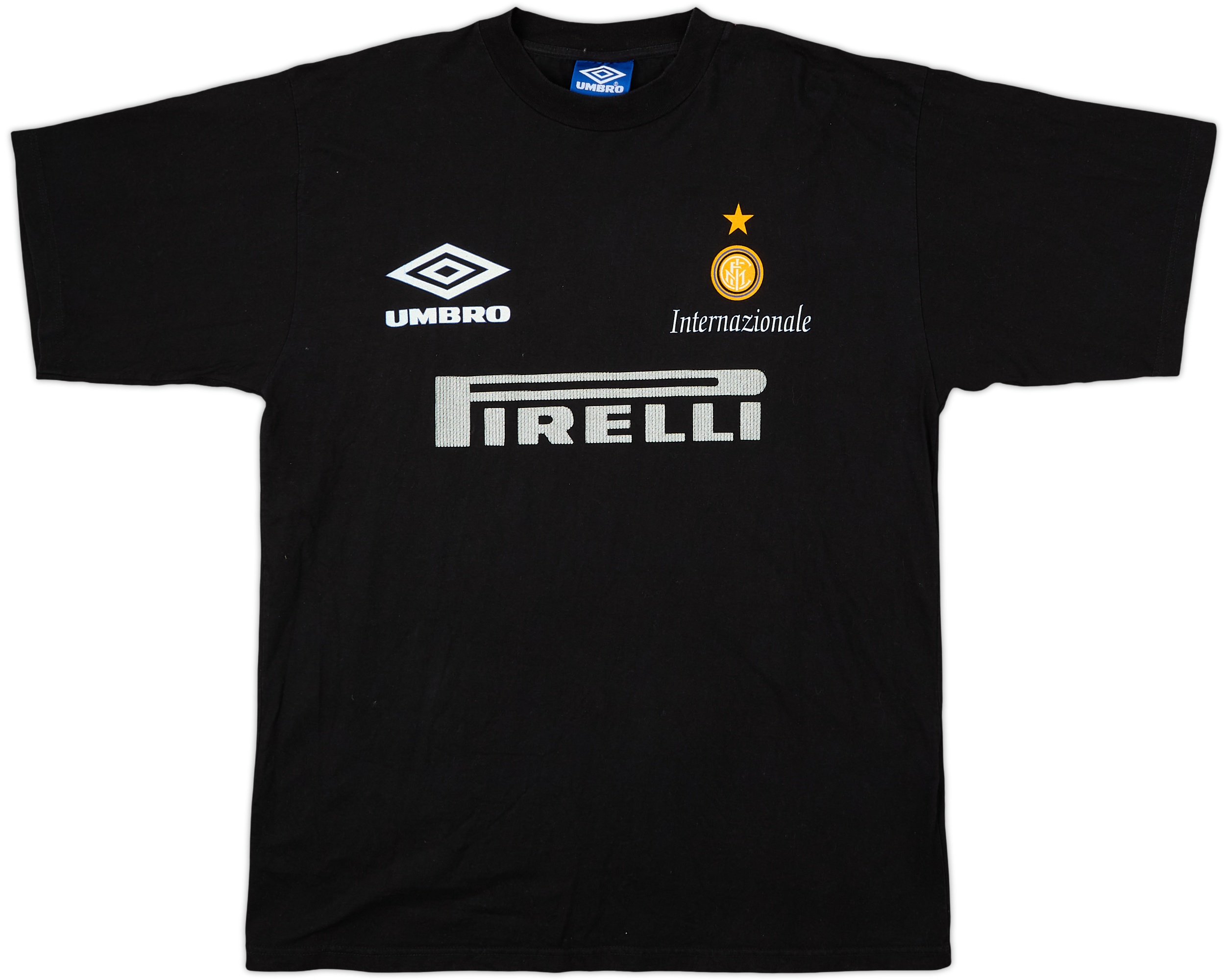 1995-96 Inter Milan Umbro Cotton Tee - 8/10 - (L)