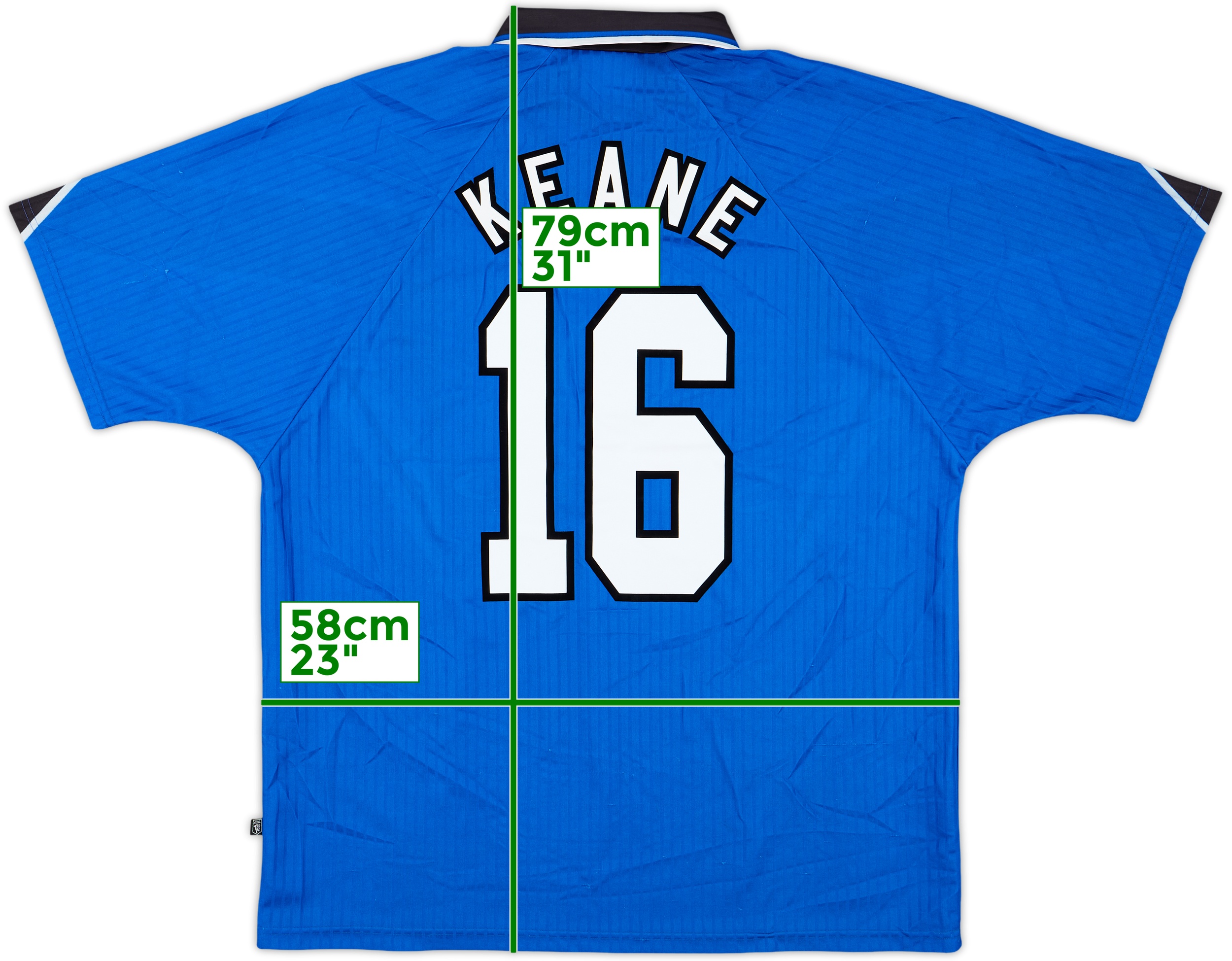1996-98 Manchester United Third Shirt Keane #16 - 8/10 - (XL)