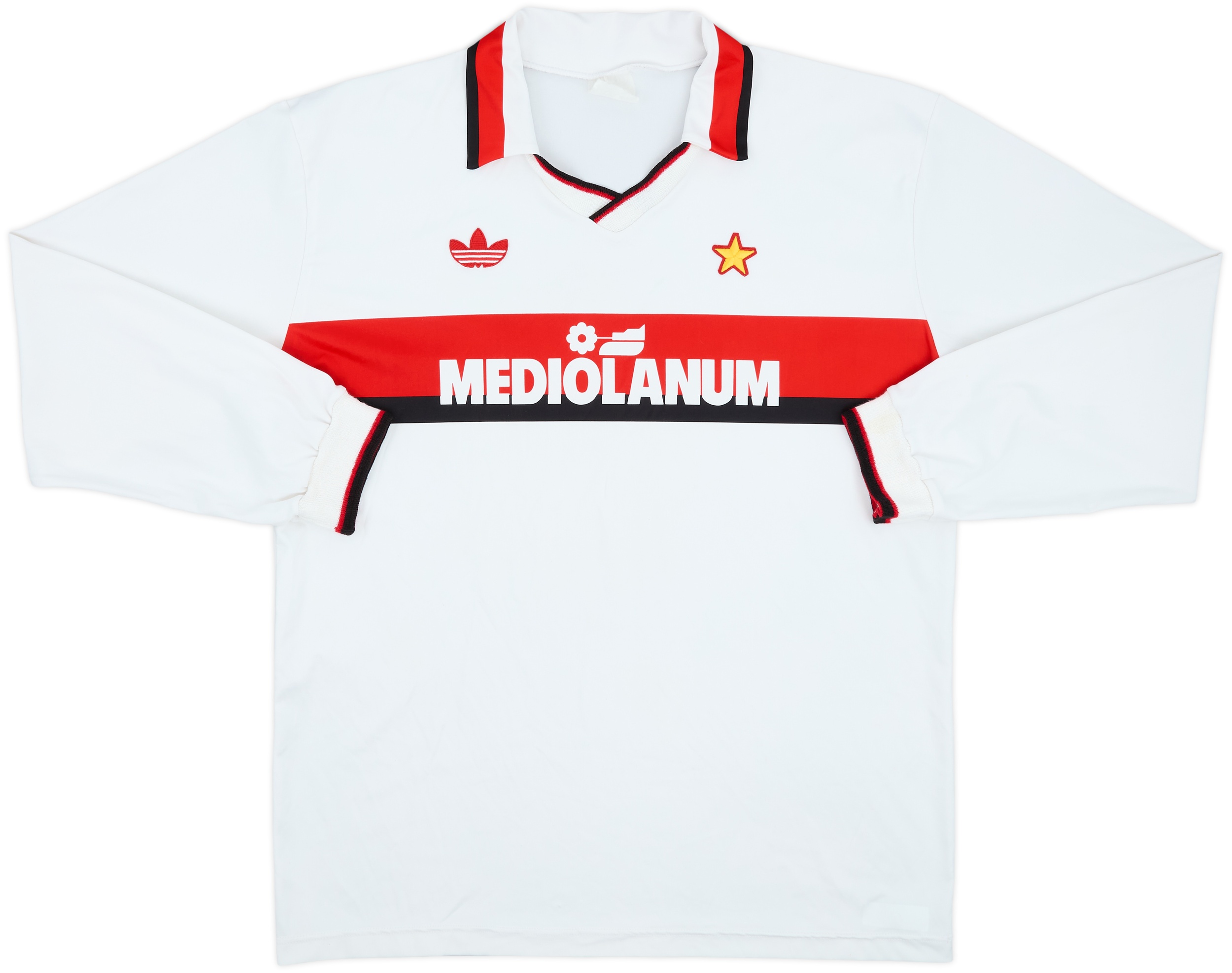 1990-91 AC Milan Away L/S Shirt #9 - 7/10 - (XL)