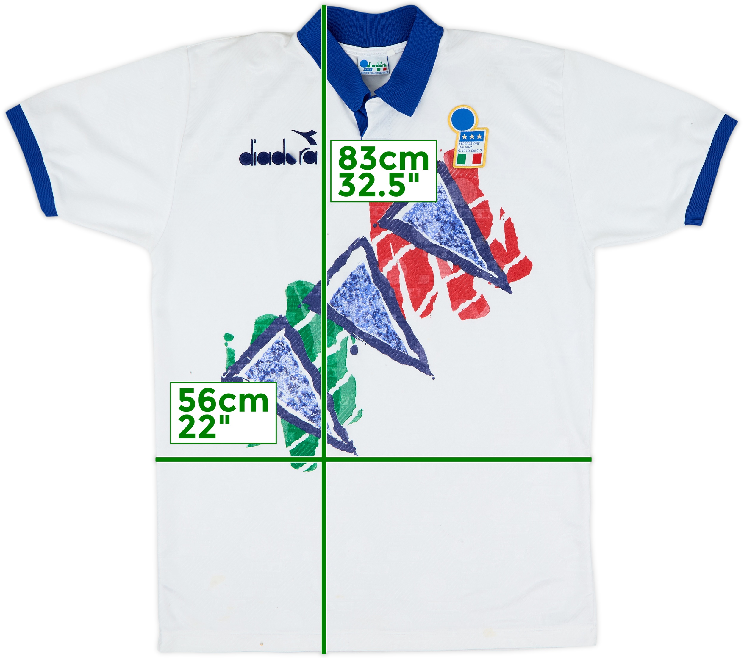 1994-95 Italy Diadora Training Shirt - 5/10 - (XL)