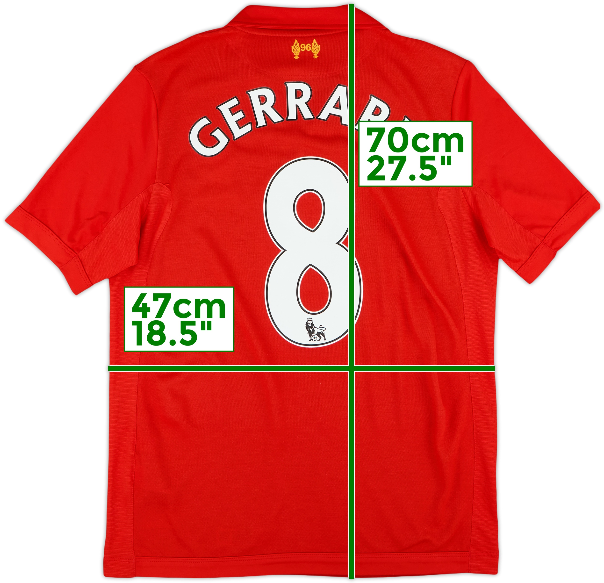 リバプール GERRARD 8 サイズ【M】 2008-09 Liverpool Away Shirt Gerrard #8