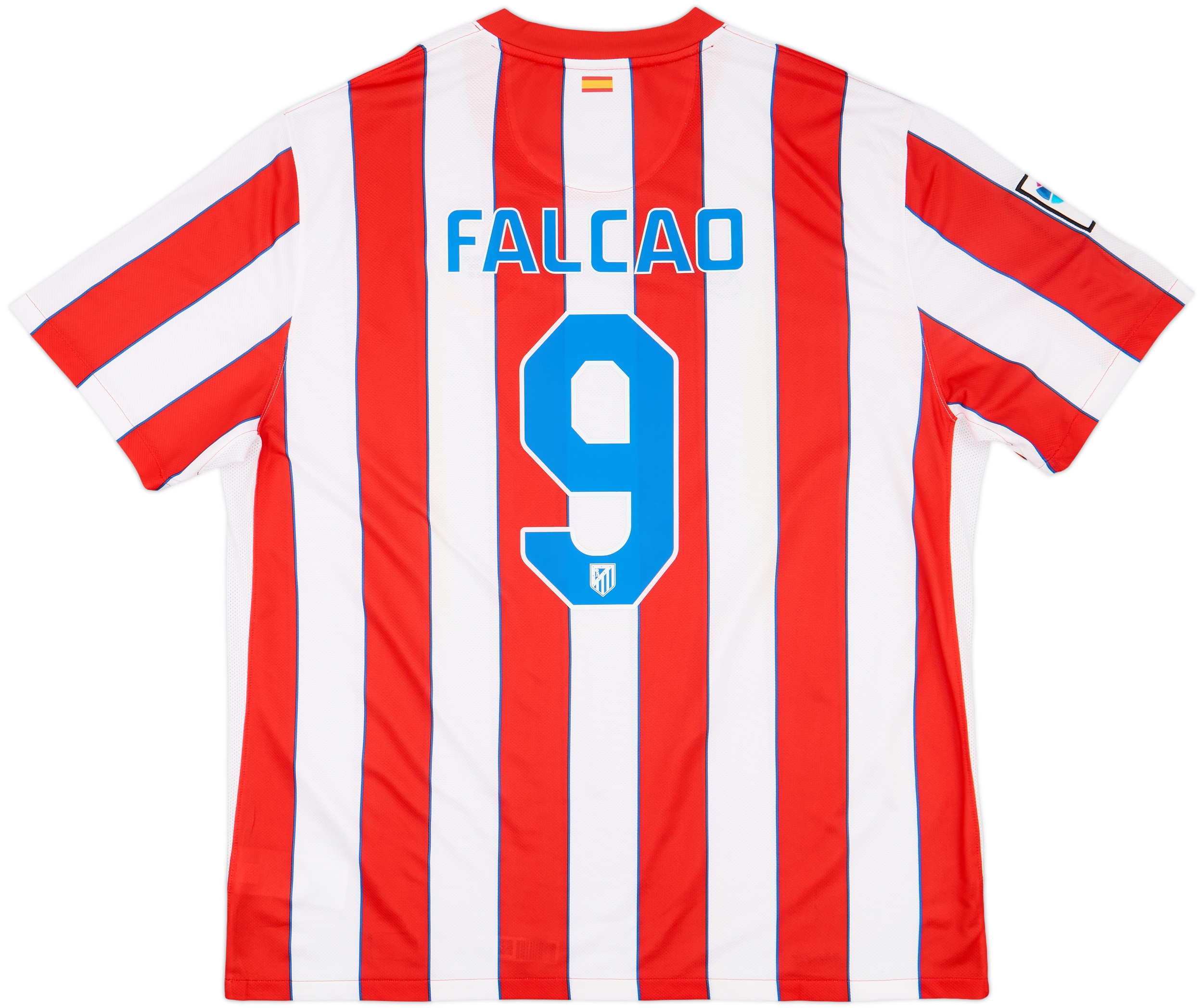 2011-12 Atletico Madrid Home Shirt Falcao #9 - 8/10 - (XXL)