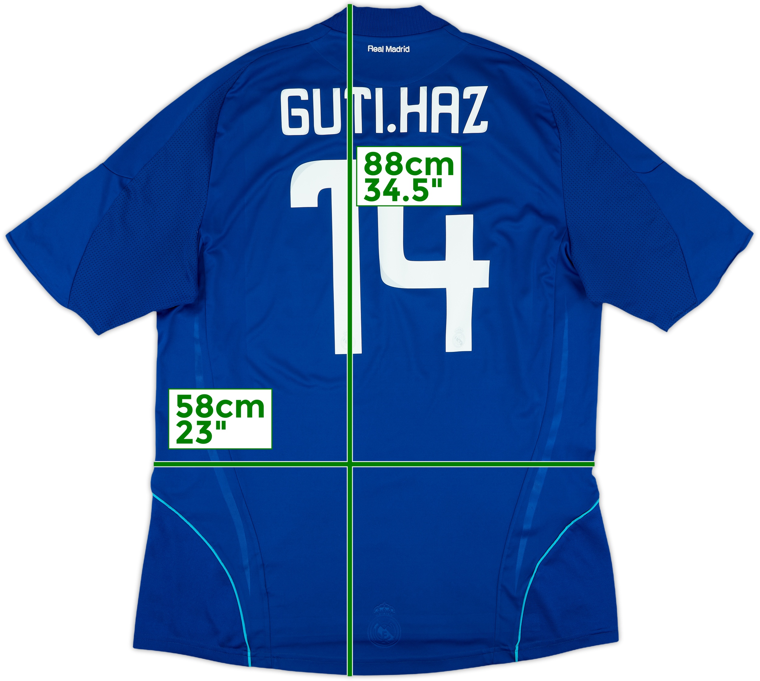 2008-09 Real Madrid Away Shirt Guti. Haz #14 - 6/10 - (XL)
