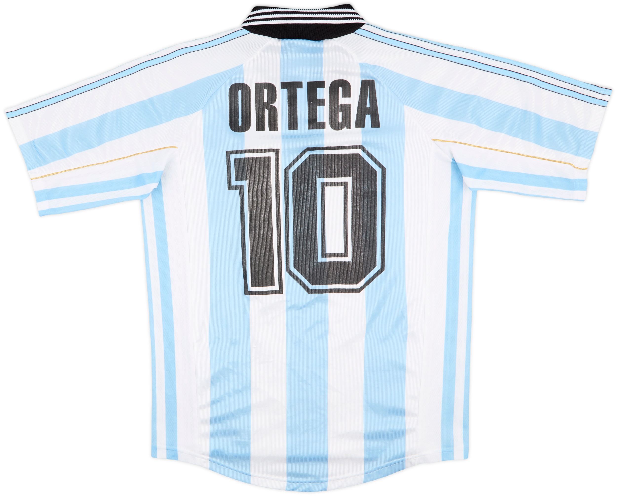 1998-99 Argentina Home Shirt Ortega #10 - 8/10 - (S)
