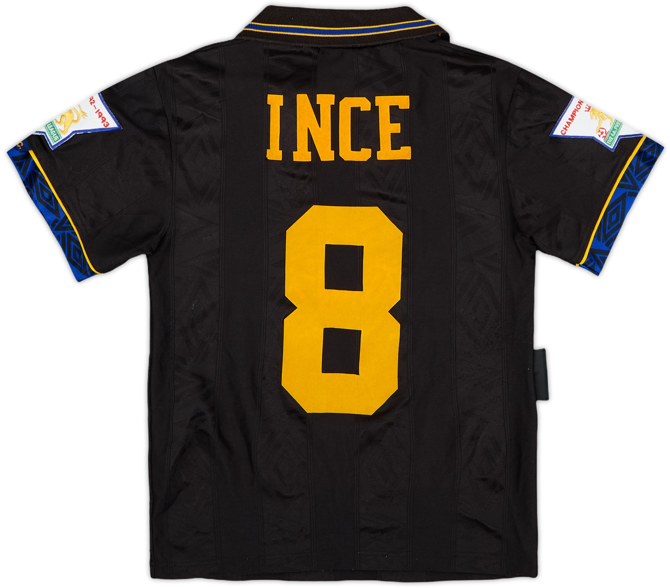 1993-95 Manchester United Away Shirt Ince #8 - 6/10 - (M.Boys)