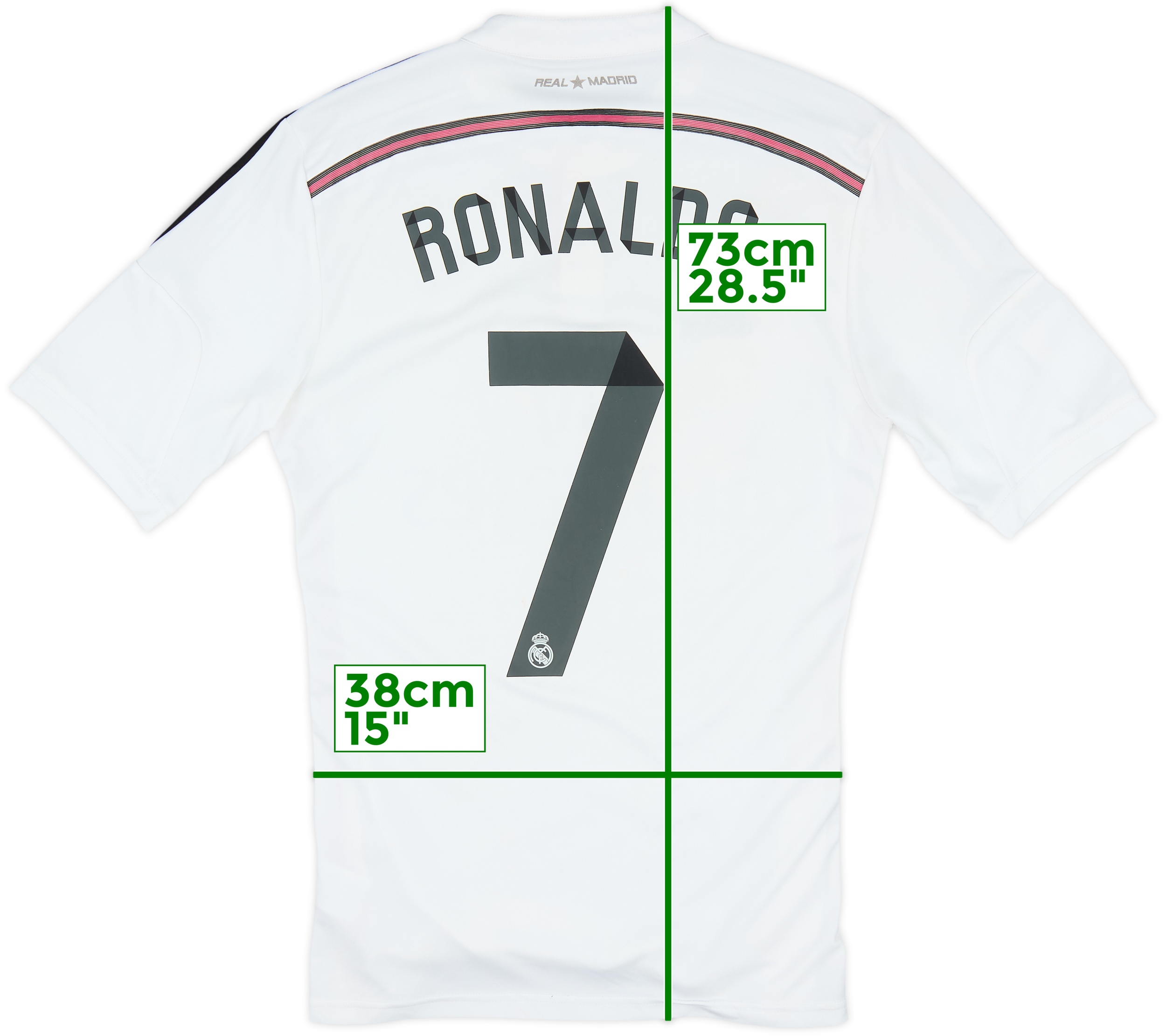 2014-15 Real Madrid Home Shirt Ronaldo #7 - 6/10 - (S)