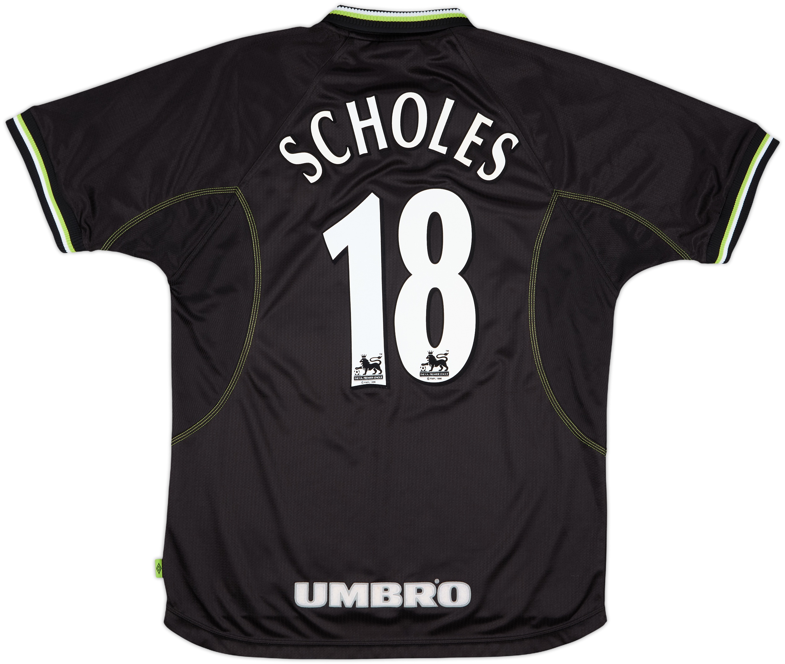 マンチェスター・ユナイテッド シャツ SCHOLES 18 1998-99 Manchester United Third Shirt Scholes #18 - 9/10 - (L)
