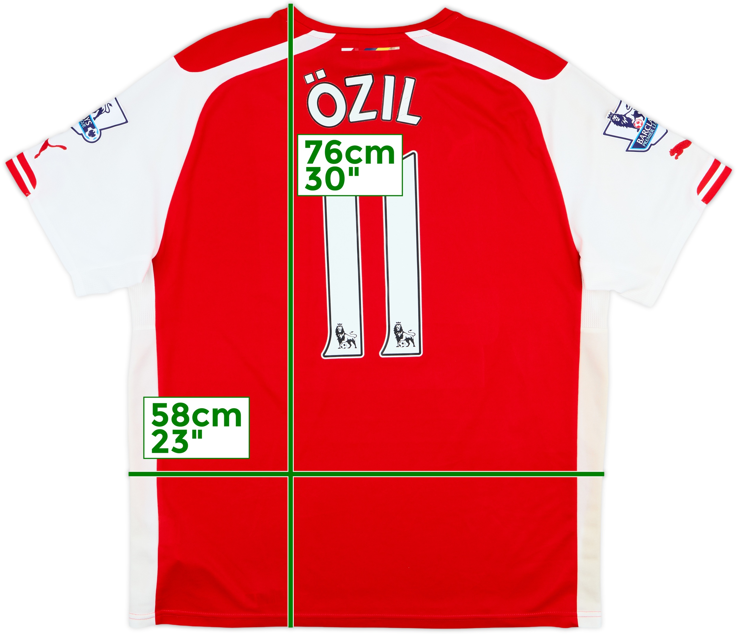 アーセナル ÖZIL 11 14/15ユニホーム 2014-15 Arsenal Home Shirt Ozil