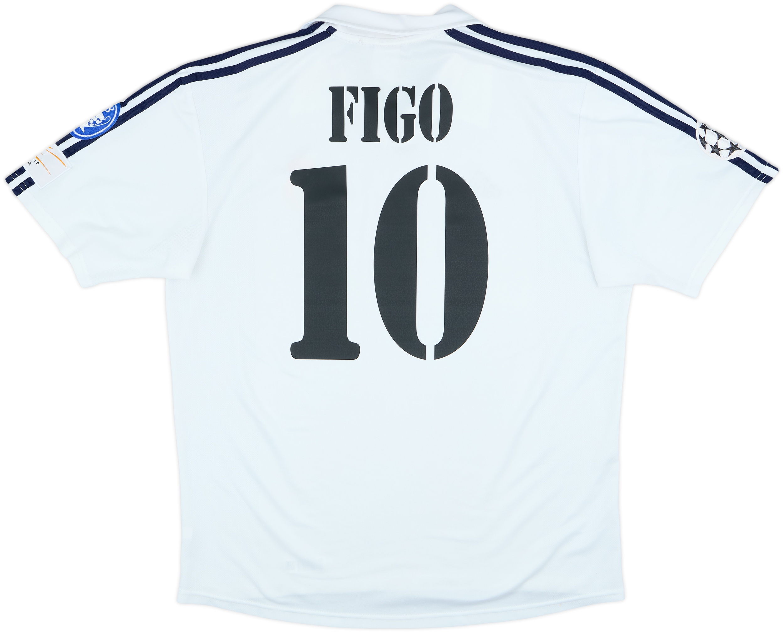 2001 Real Madrid Home Shirt Figo #10 - 6/10 - (L)