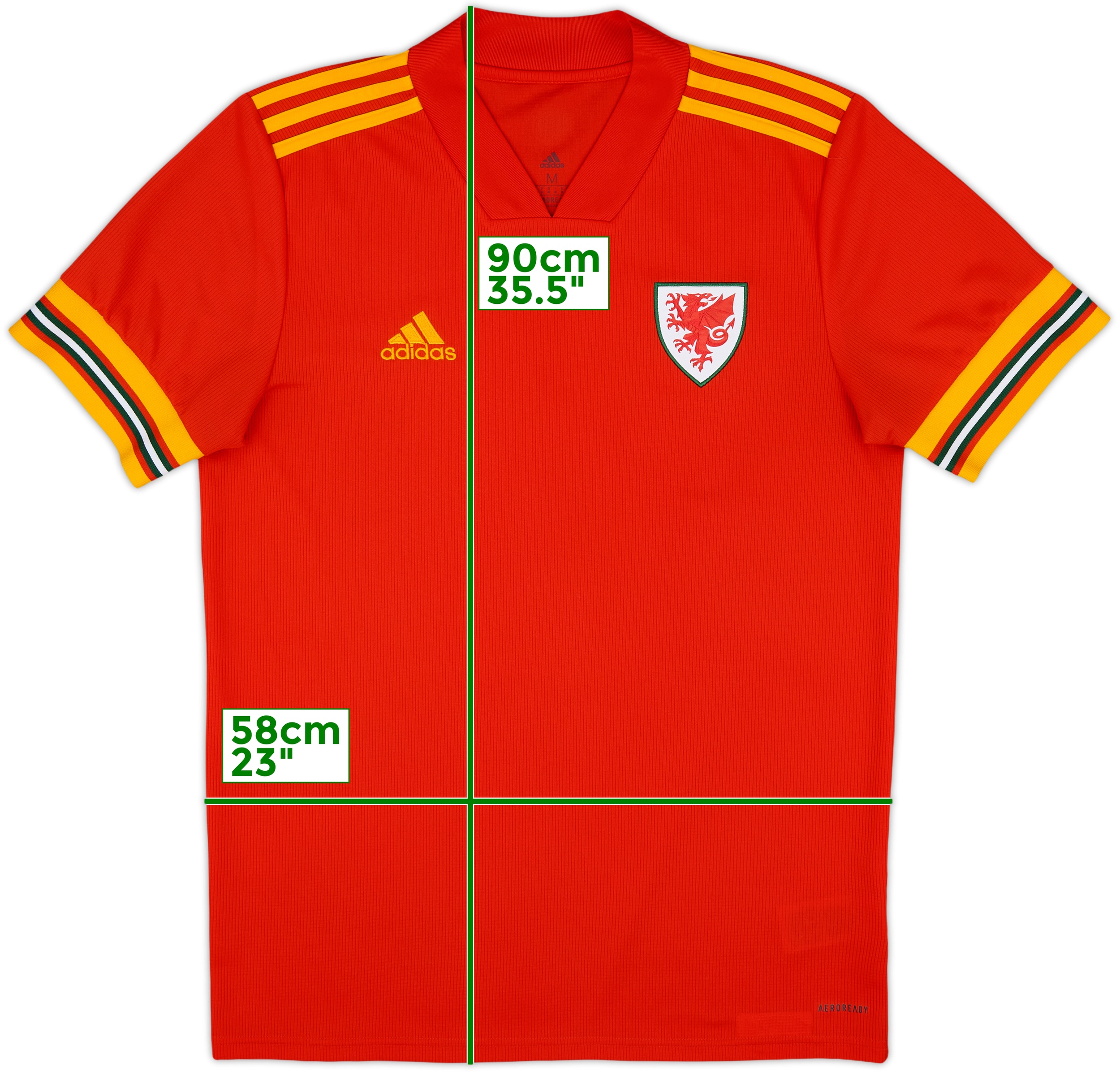 2020-21 Wales Home Shirt 10/10 (M)