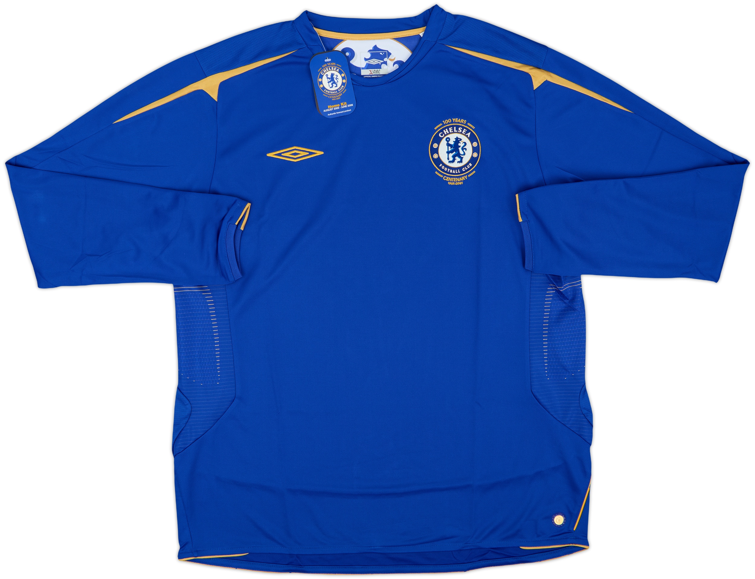 Maillot Chelsea FC vintage domicile #6 Carvalho 2005-2006