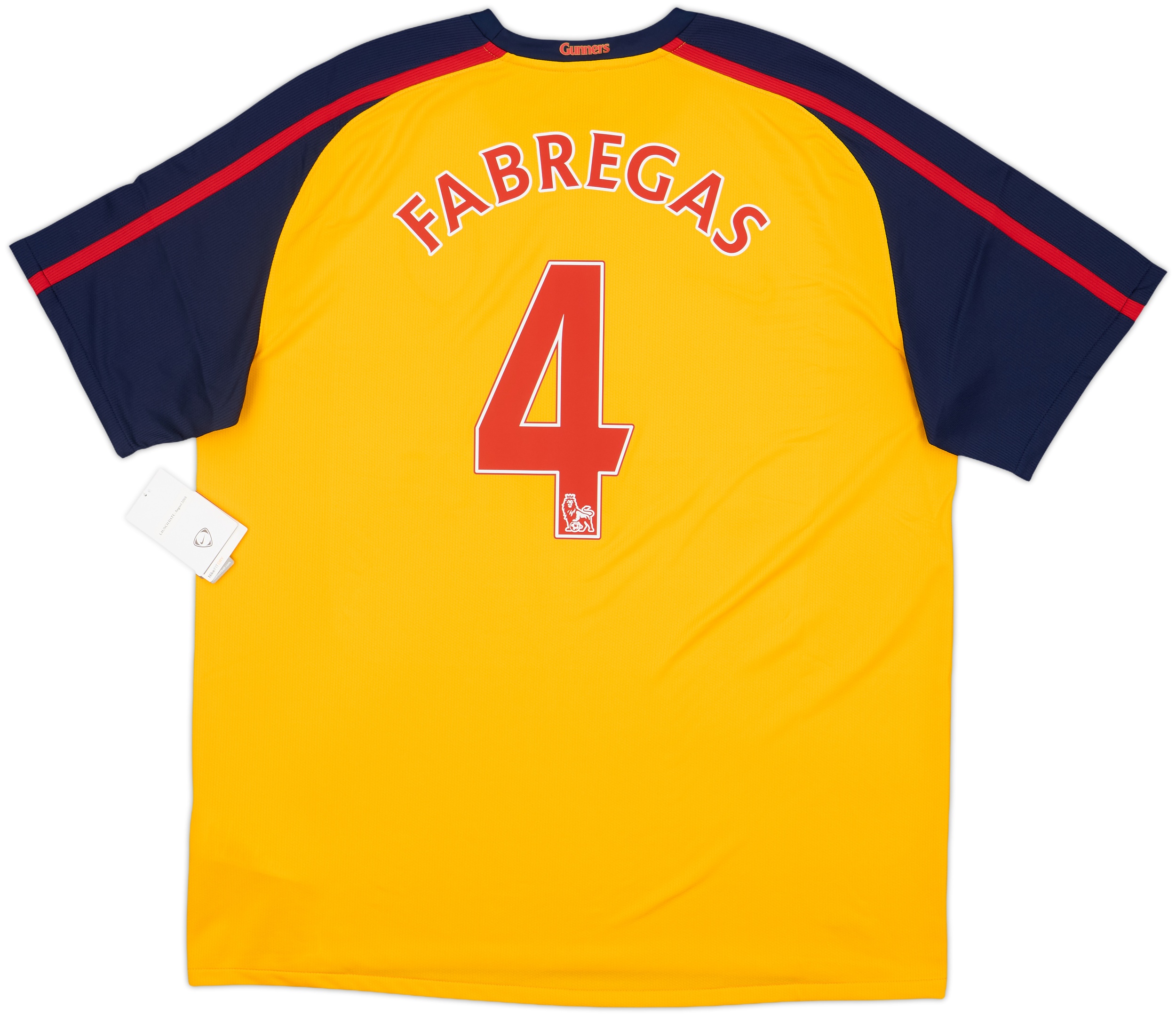 2008-09 Arsenal Away Shirt Fabregas #4 (XL)