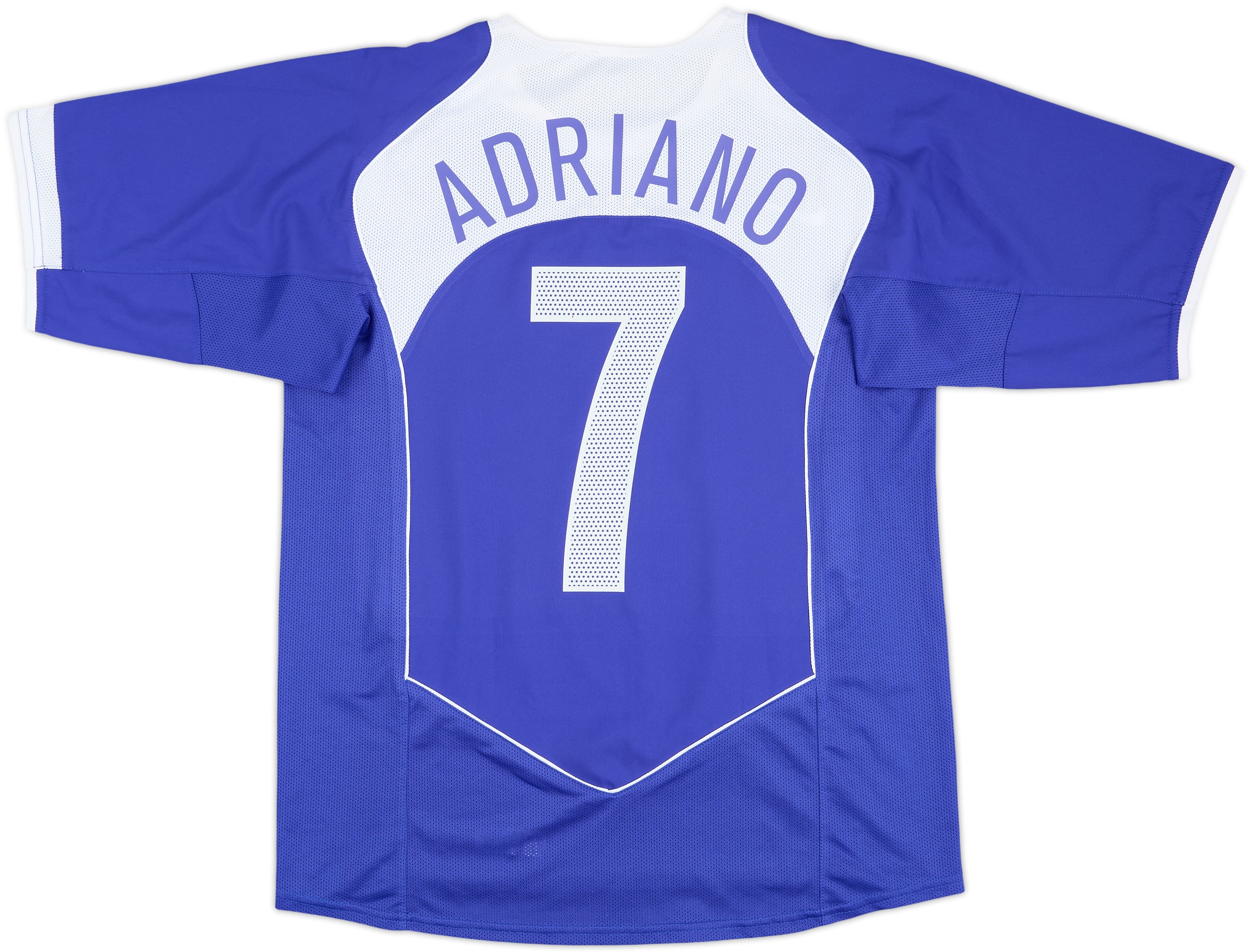2004-06 Brazil Away Shirt Adriano #7 - 8/10 - (M)