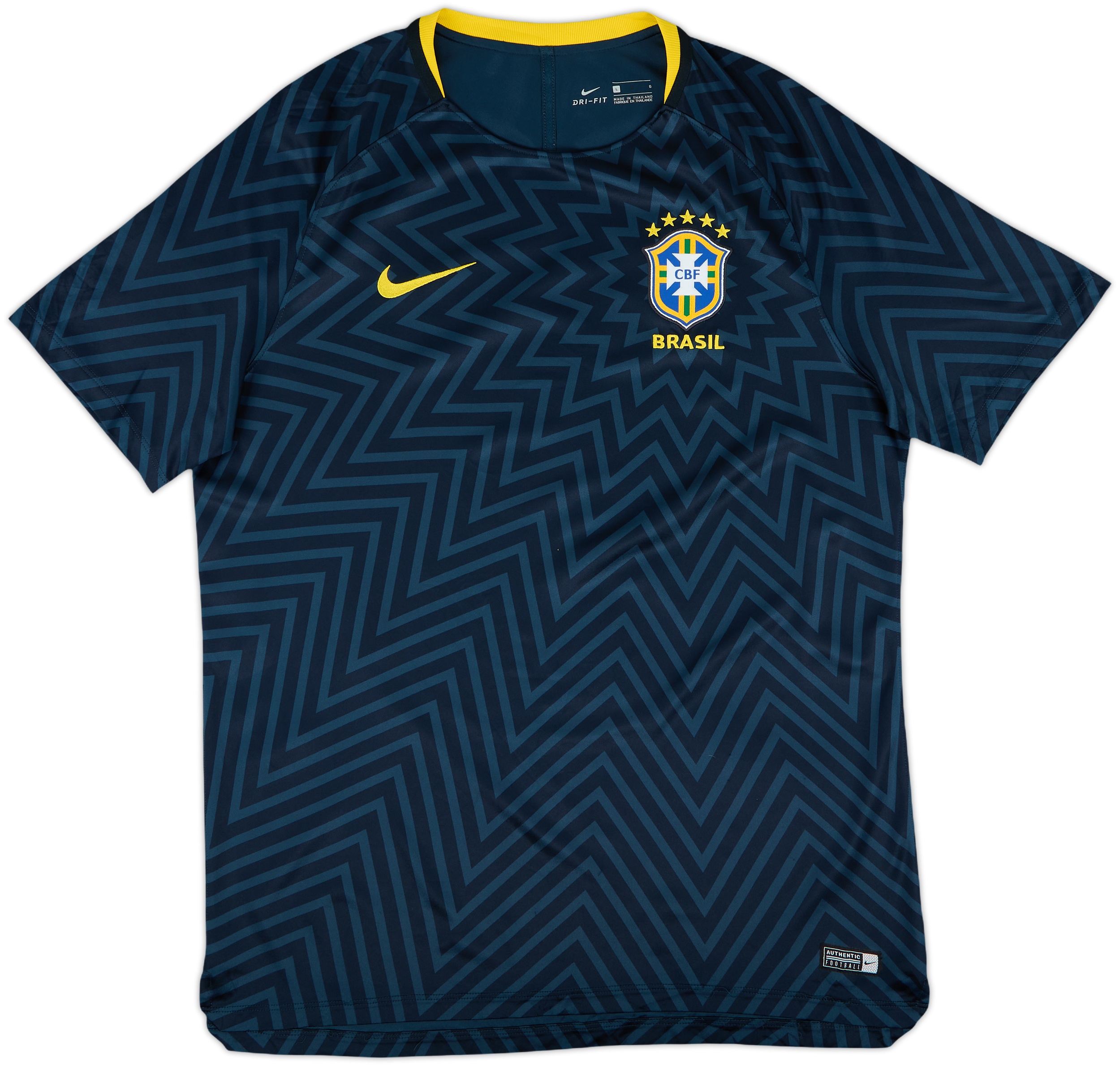 Nike Brazil ブラジル代表 トレーニングシャツ 青 ブラジル代表トレーニングシャツ【人気スポンサー付きブルー