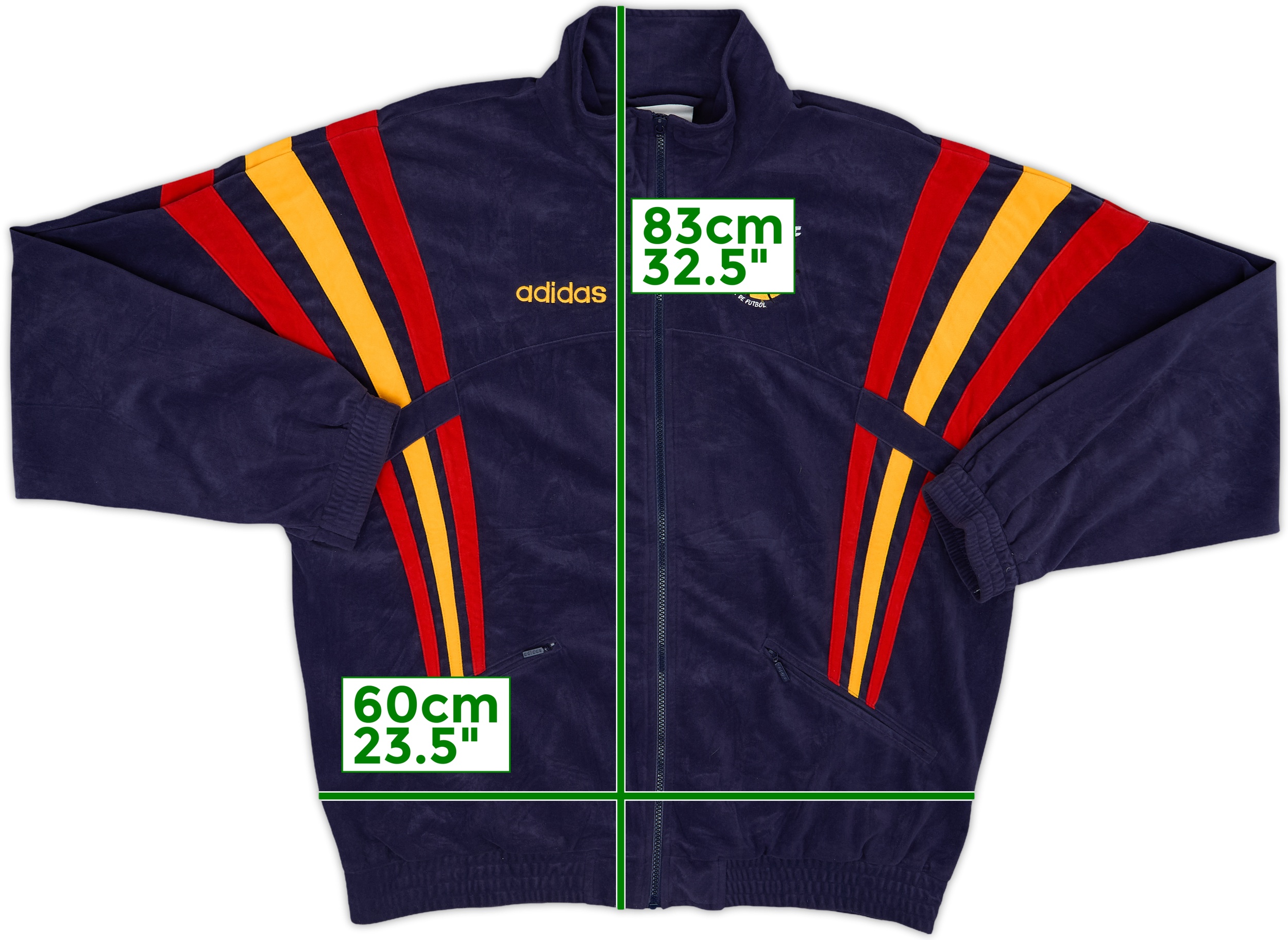 1996-98 Spain adidas Track Jacket - 10/10 - (XL)
