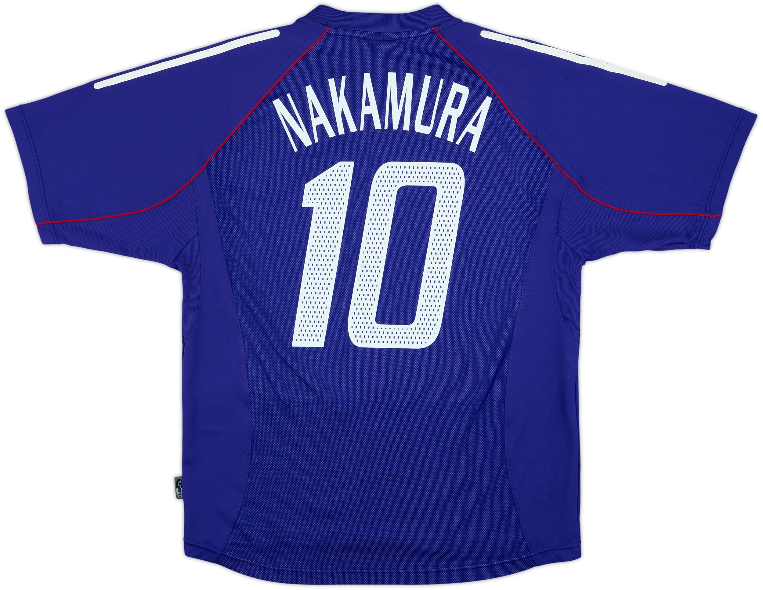  サッカーシャツ NAKAMURA 10 2002-04 Japan Home Shirt Nakamura #10 - 6/10 - (XL)