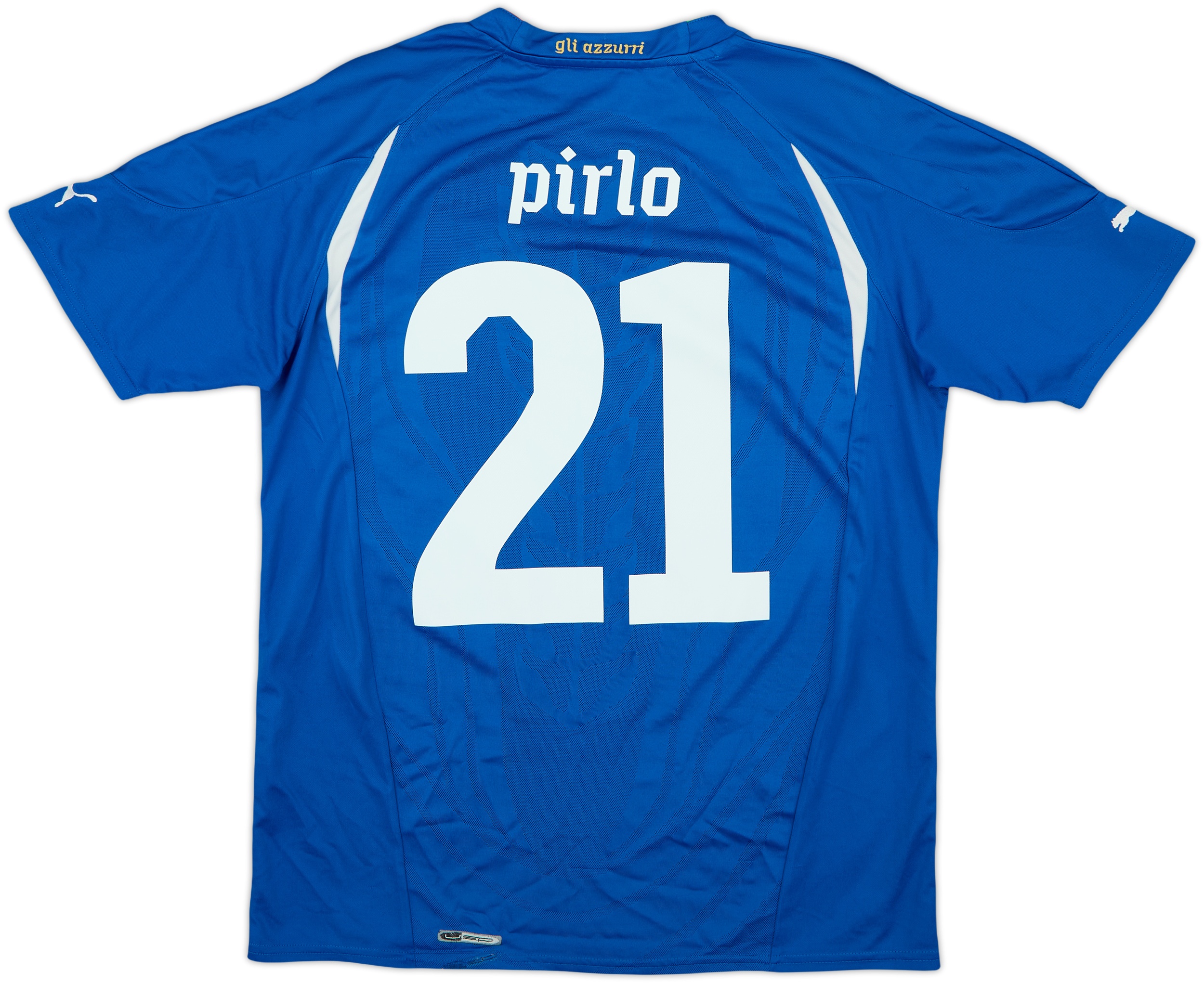 PUMA イタリア代表 2010  No.21 Pirlo 2010-12 Italy Home Shirt Pirlo #21 - 6/10 - (S)