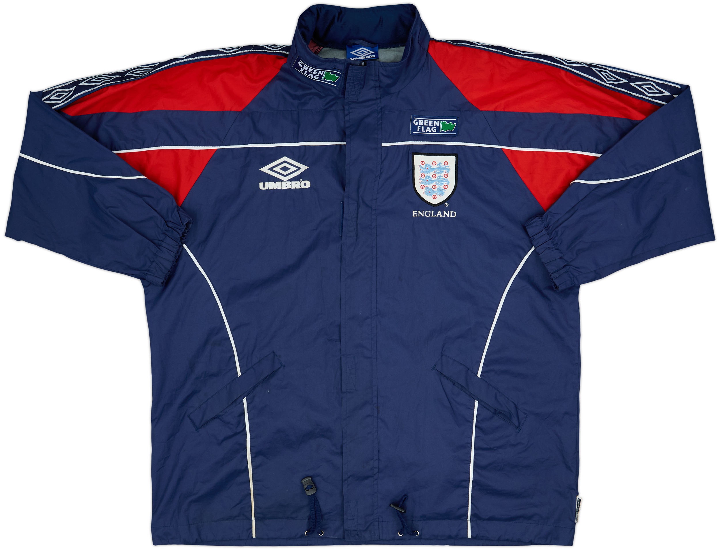 ウェア 1994-96 England Umbro Hooded Rain Jacket 1995-97 England Umbro Hooded Rain Jacket - 8/10 - (L)