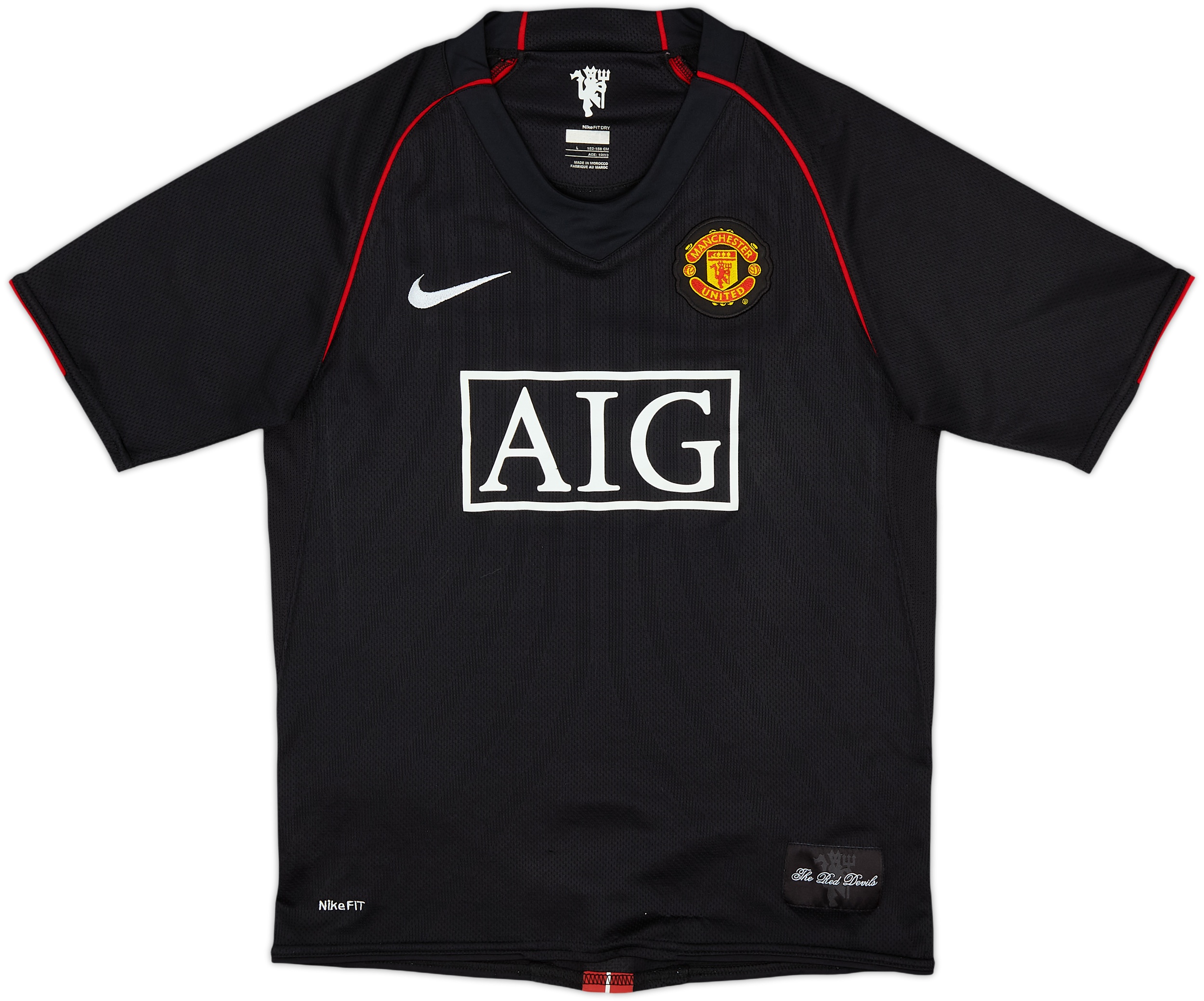 2007-08 Manchester United Away Shirt - 9/10 - (L.Boys)