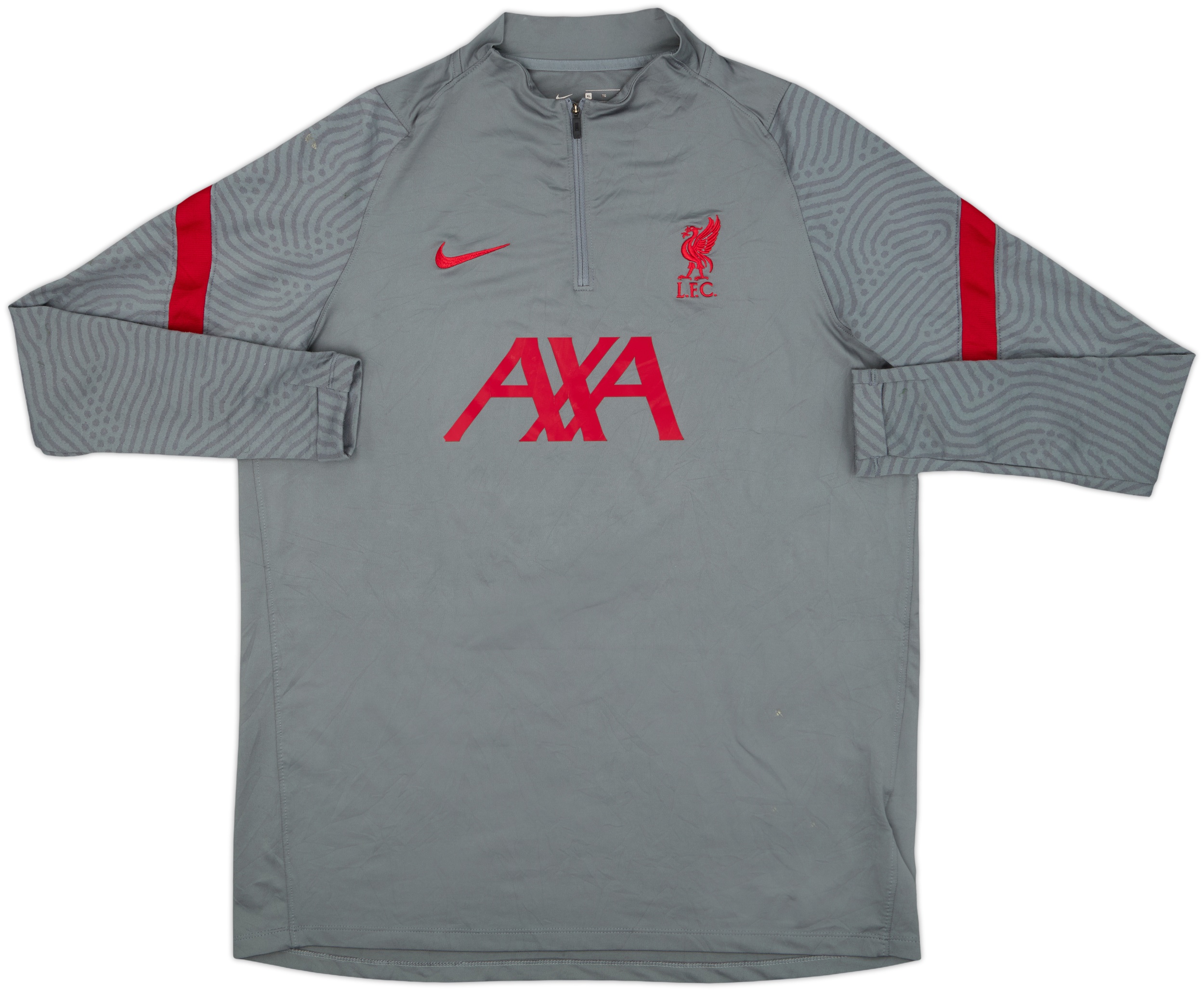 2020-21 Liverpool Nike 1/4 Zip Drill Top - 7/10 - (XL)