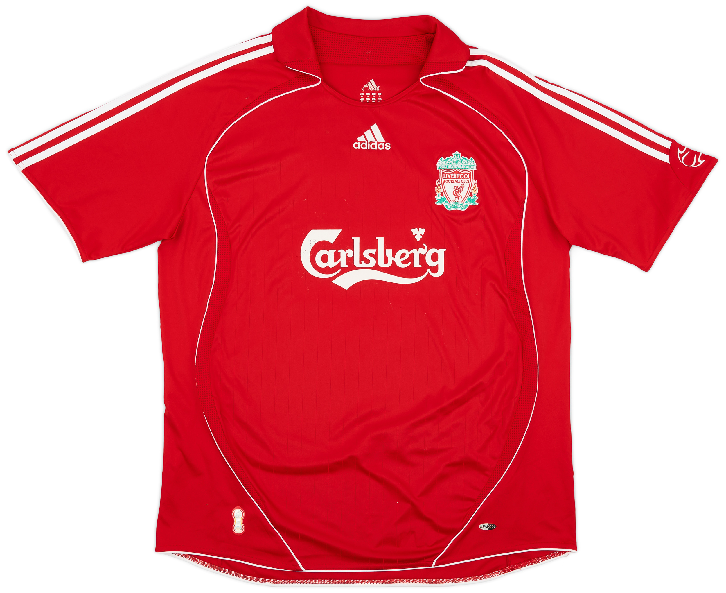 2006-08 Liverpool Home Shirt Gerrard #8 - 6/10 - (XL)