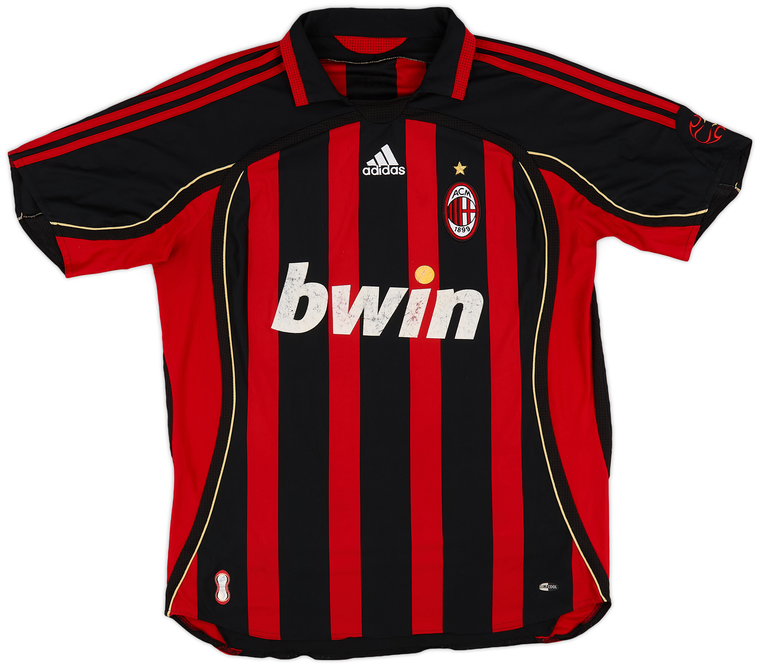 90s AC Milan NESTA soccerユニフォームゲームシャツ　S 7c6cc3a23822772ea72913eb4269d7