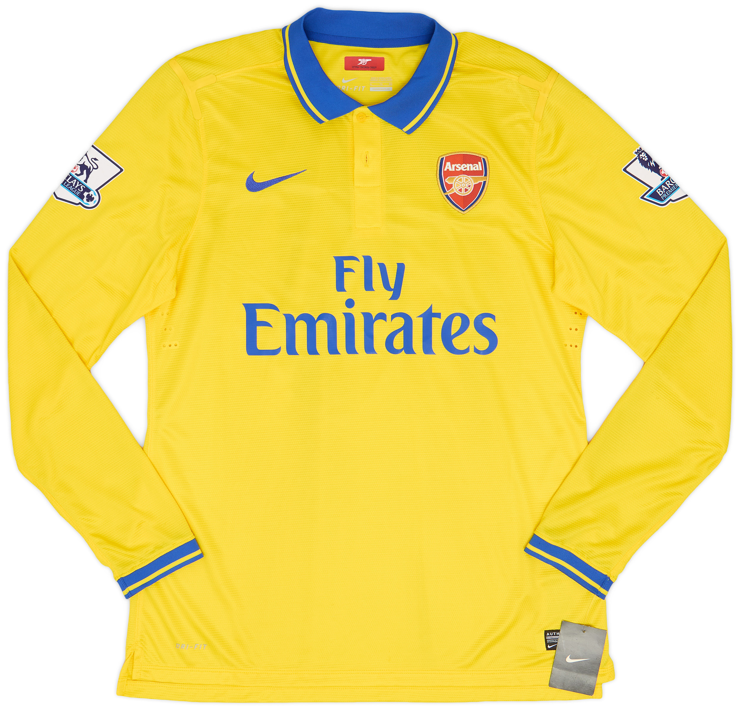 2013 14 Arsenal Player Issue Away L S Shirt Ramsey 16 XL