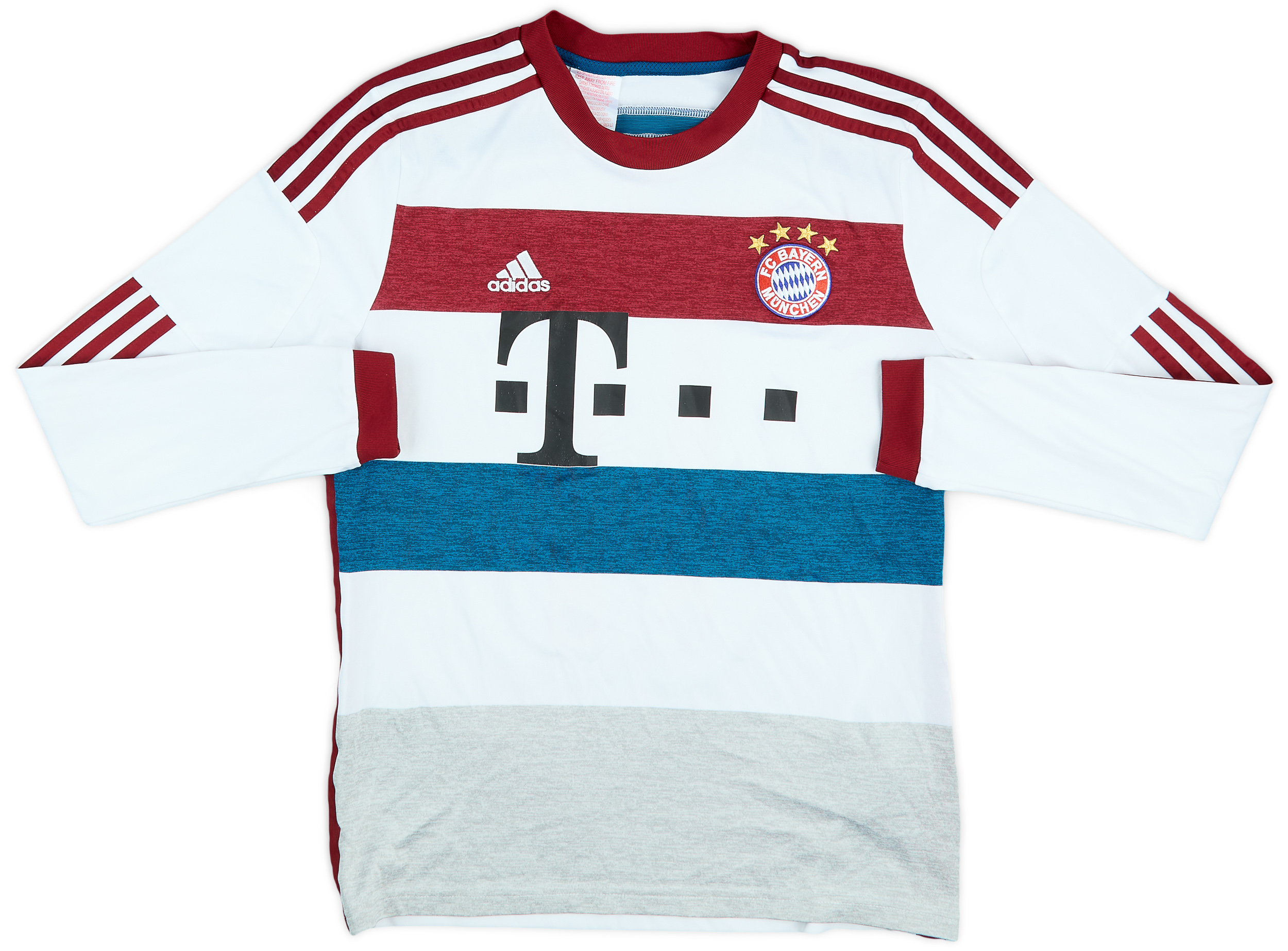 14/15 adidas × BAYERN Away Game Shirts 2014-15 Bayern Munich Away Shirt - 8/10 - (XL.Boys)